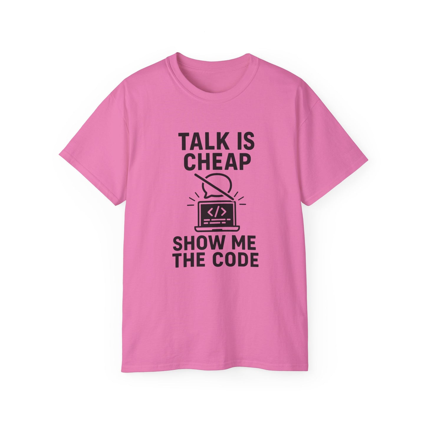 Coding Motivation Tee: Talk is Cheap, Show Me the Code, Programmer Gift, Tech T-Shirt, Geek Fashion, Software Developer Shirt