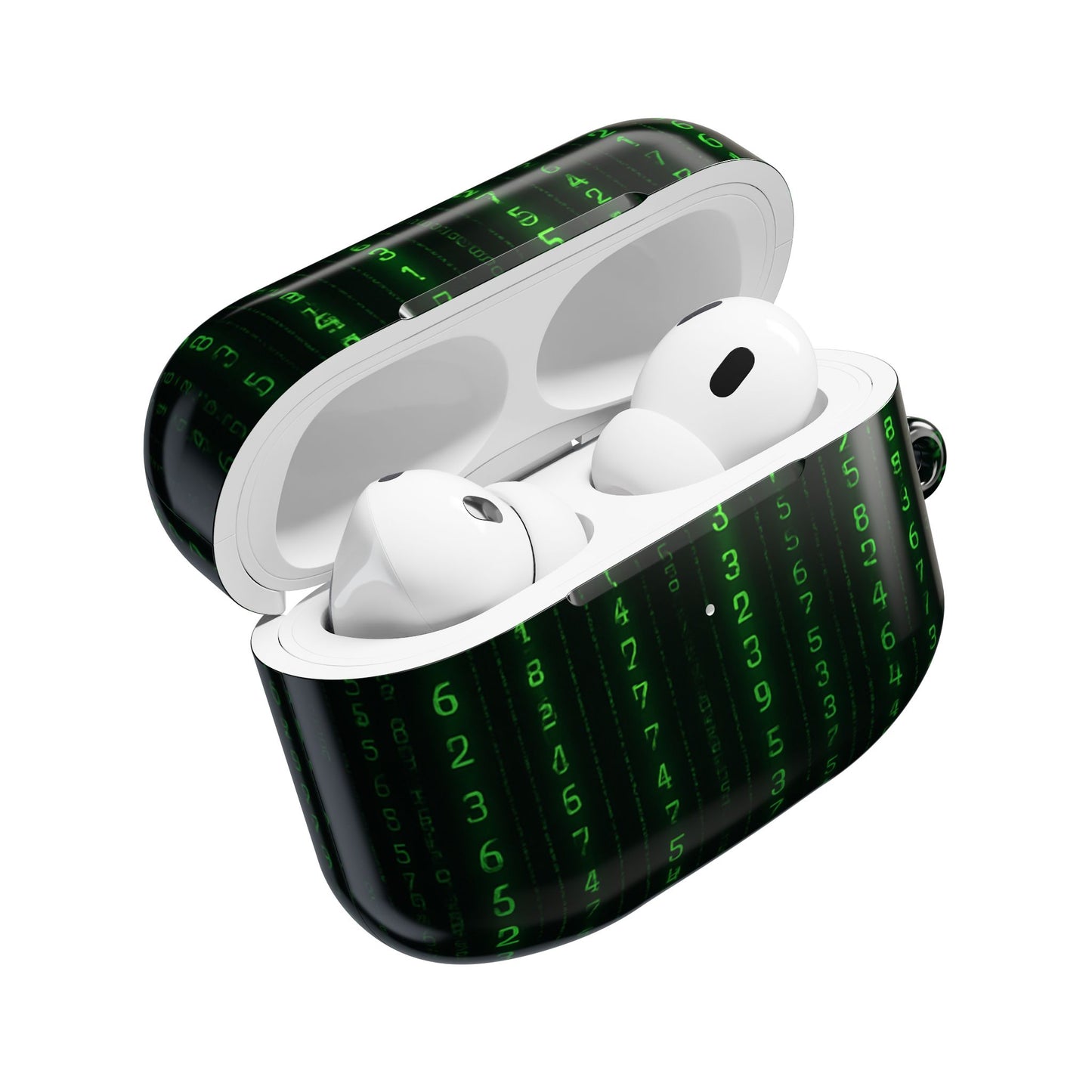 Matrix-Inspired AirPod Case, Green Code AirPods Cover, Geeky Tech Accessory, Unique Gift for Gamers, Protect & Personalize