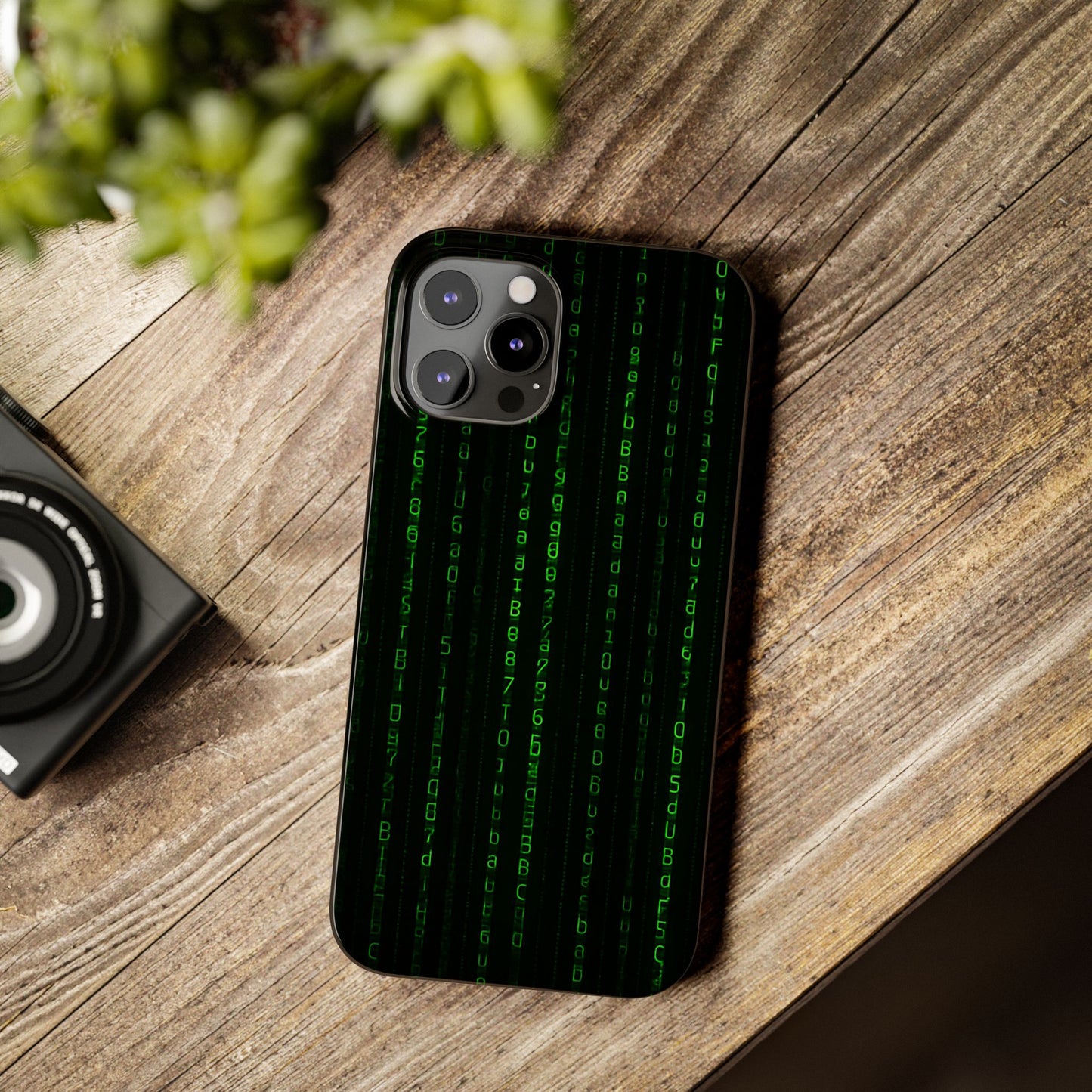 Matrix-Inspired Slim Phone Case, Eco-Friendly Phone Cover, Tech Lover Gift, Minimalist Phone Accessory, Unique Smartphone Case