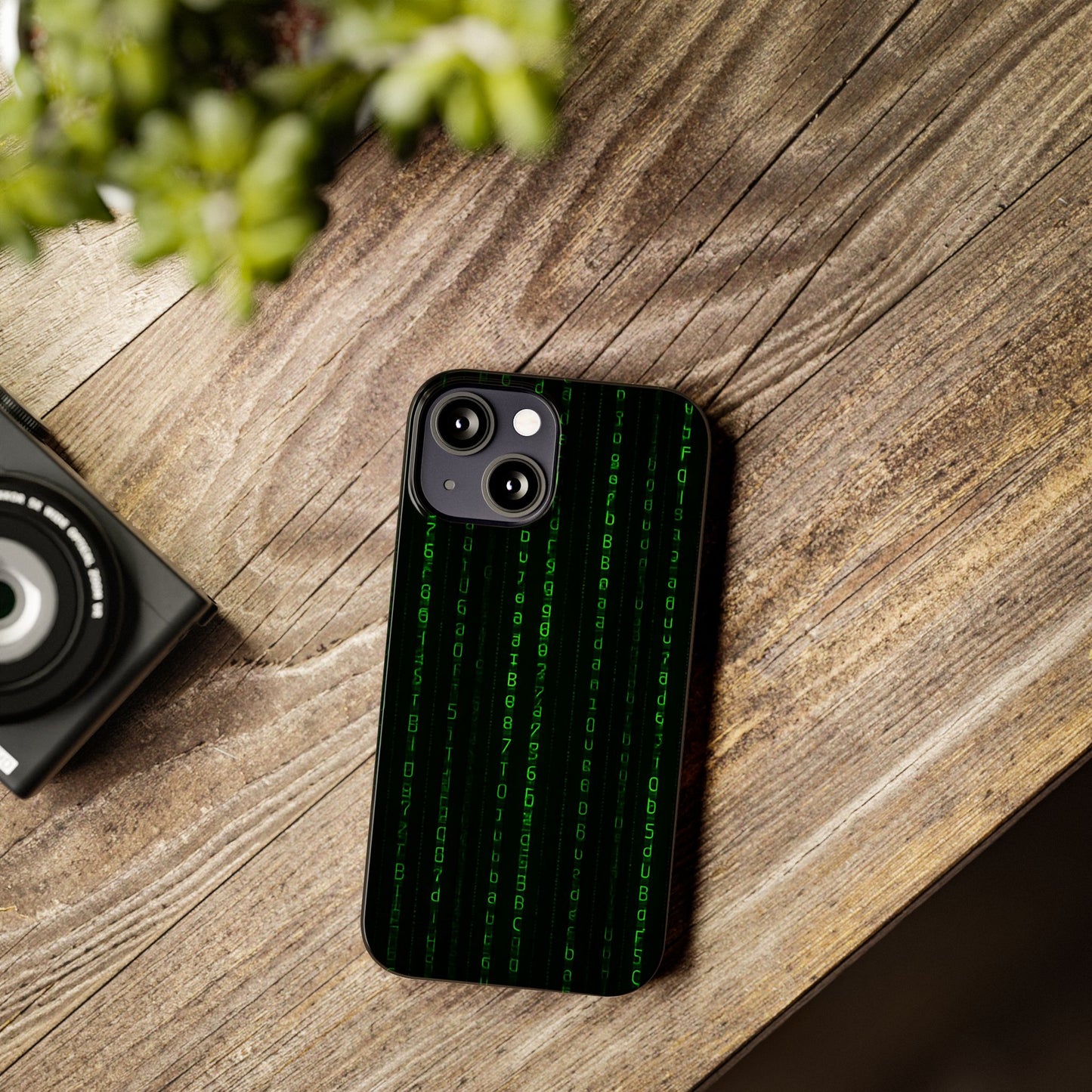 Matrix-Inspired Slim Phone Case, Eco-Friendly Phone Cover, Tech Lover Gift, Minimalist Phone Accessory, Unique Smartphone Case