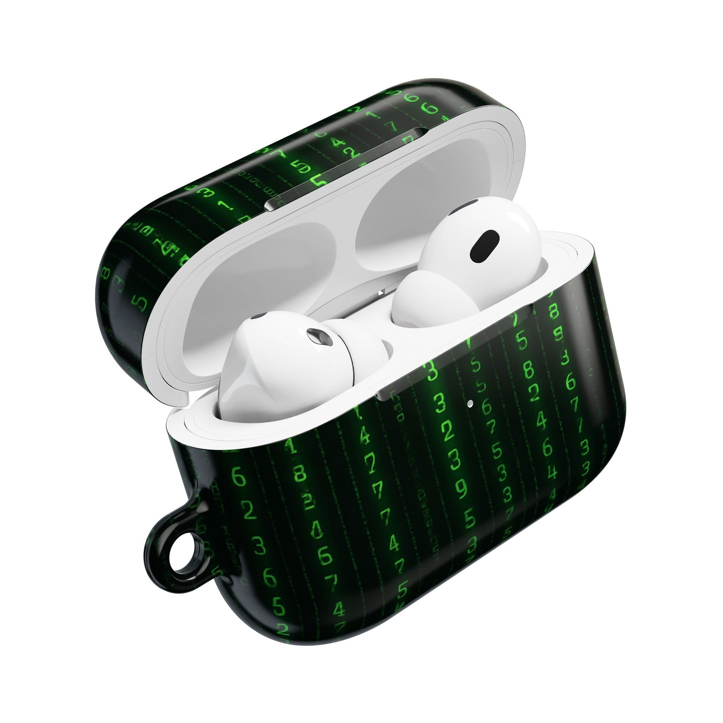 Matrix-Inspired AirPod Case, Green Code AirPods Cover, Geeky Tech Accessory, Unique Gift for Gamers, Protect & Personalize