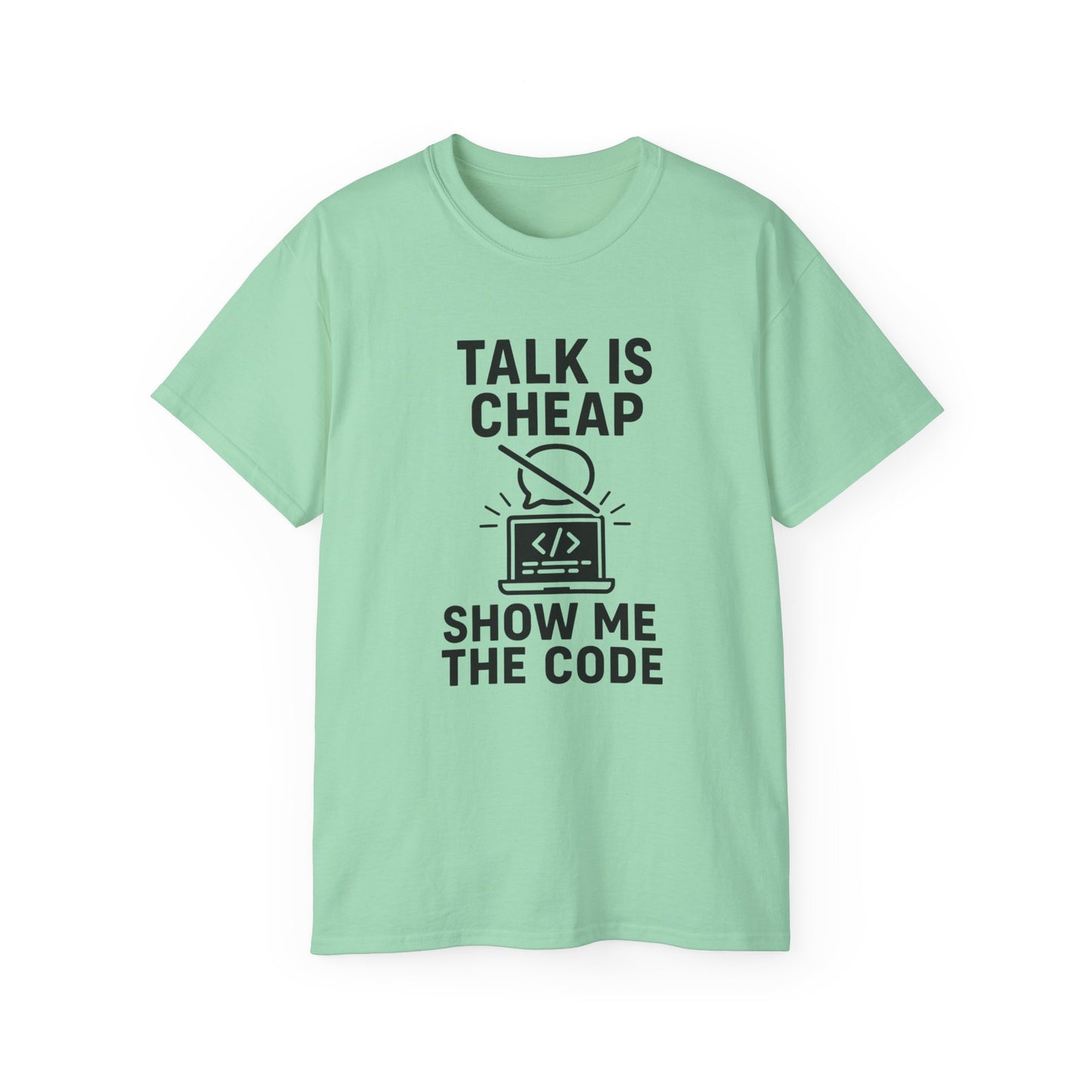 Coding Motivation Tee: Talk is Cheap, Show Me the Code, Programmer Gift, Tech T-Shirt, Geek Fashion, Software Developer Shirt