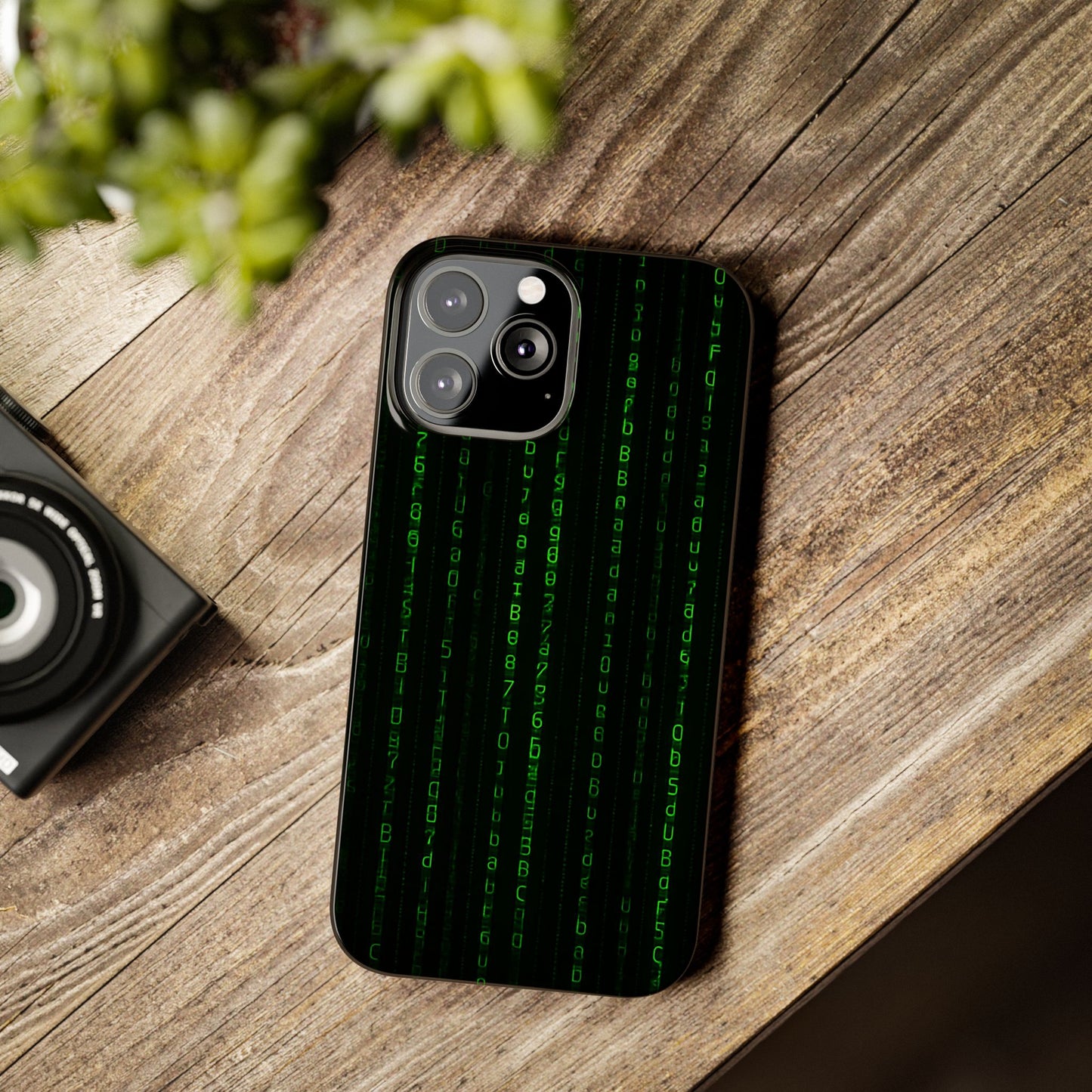 Matrix-Inspired Slim Phone Case, Eco-Friendly Phone Cover, Tech Lover Gift, Minimalist Phone Accessory, Unique Smartphone Case