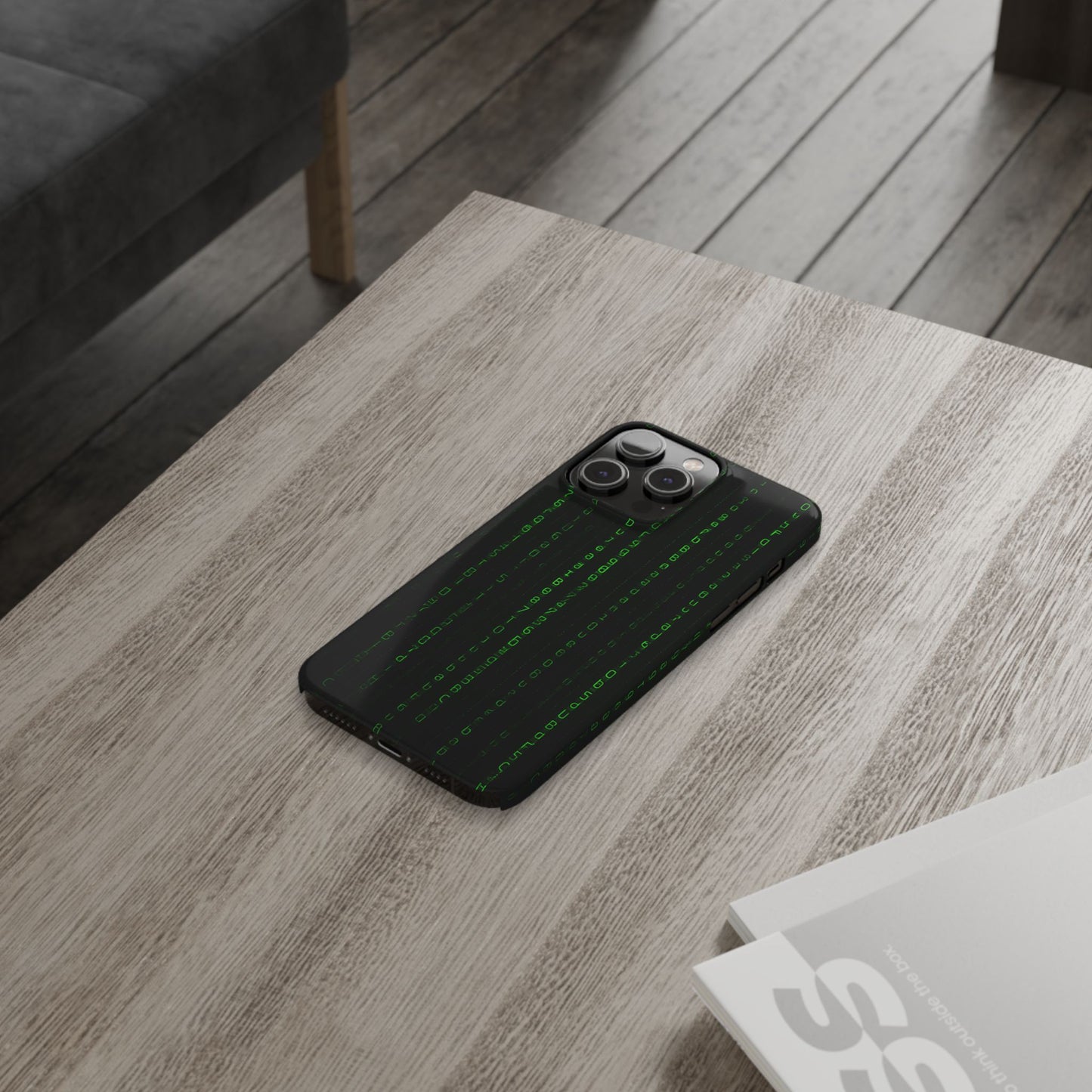 Matrix-Inspired Slim Phone Case, Eco-Friendly Phone Cover, Tech Lover Gift, Minimalist Phone Accessory, Unique Smartphone Case