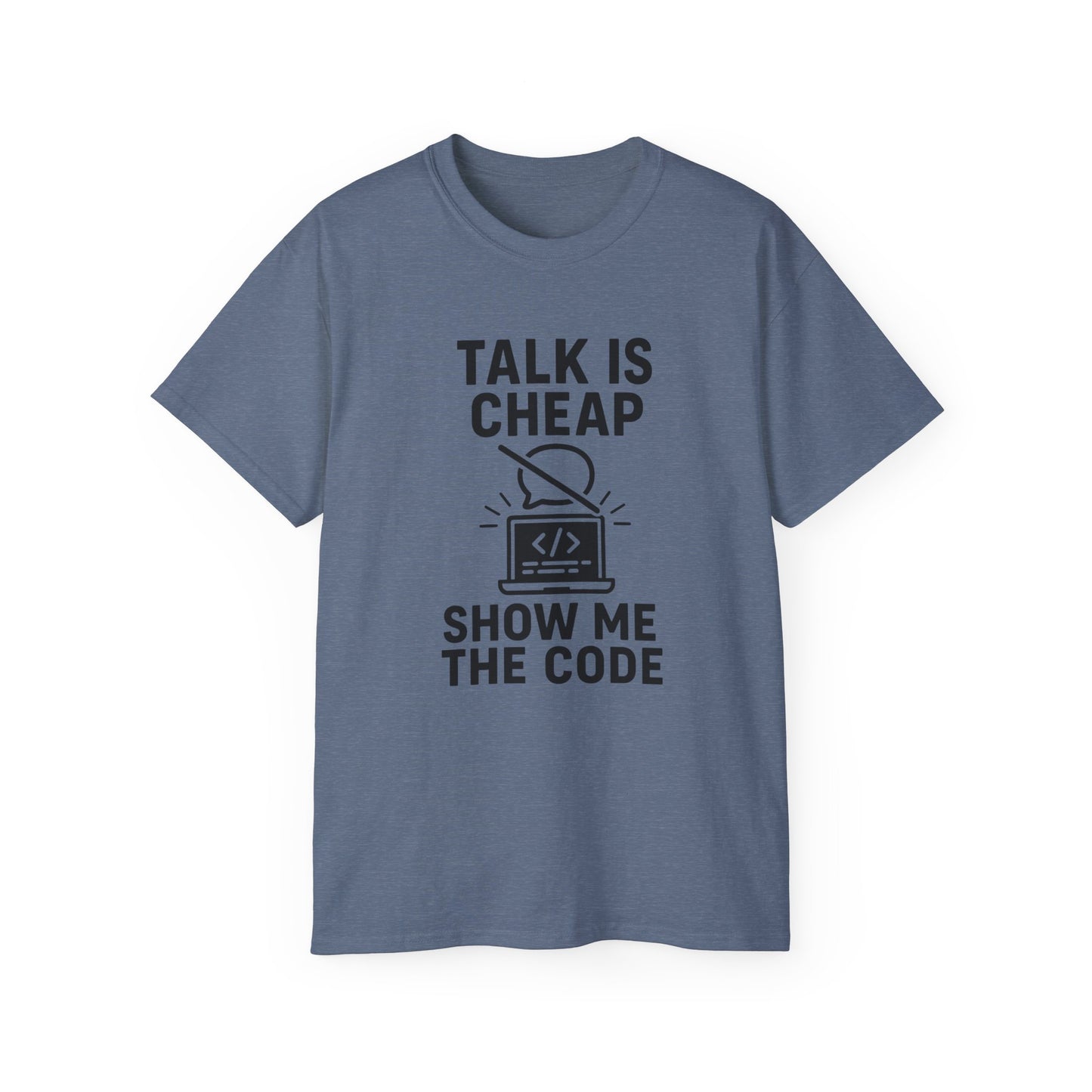 Coding Motivation Tee: Talk is Cheap, Show Me the Code, Programmer Gift, Tech T-Shirt, Geek Fashion, Software Developer Shirt