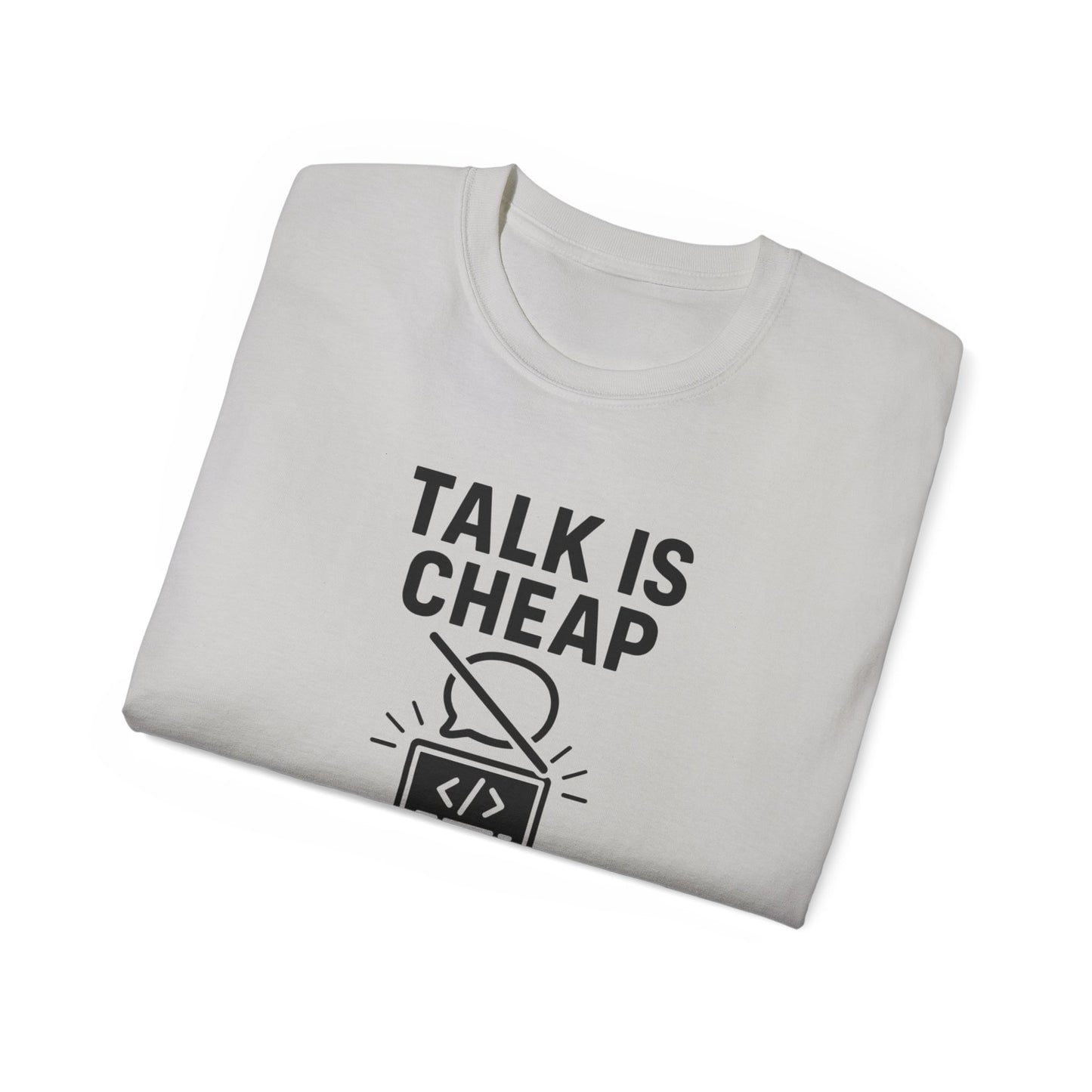 Coding Motivation Tee: Talk is Cheap, Show Me the Code, Programmer Gift, Tech T-Shirt, Geek Fashion, Software Developer Shirt