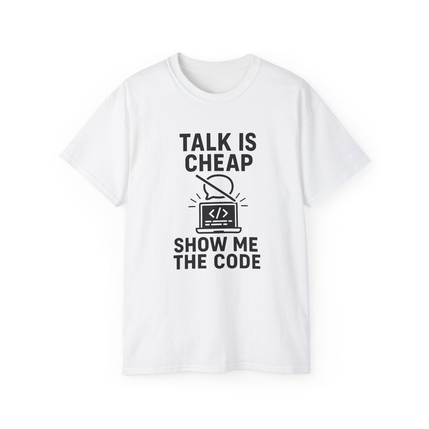Coding Motivation Tee: Talk is Cheap, Show Me the Code, Programmer Gift, Tech T-Shirt, Geek Fashion, Software Developer Shirt