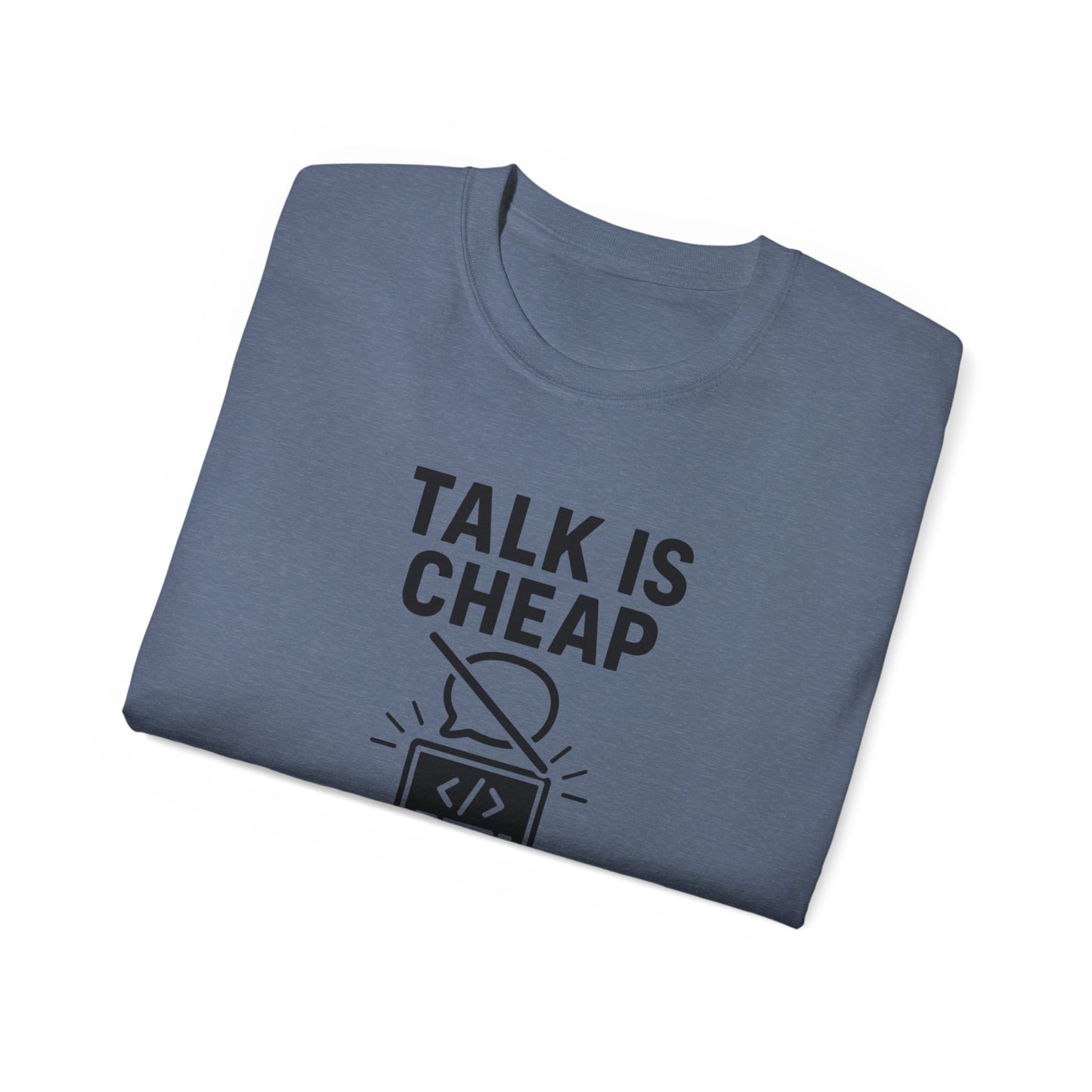 Coding Motivation Tee: Talk is Cheap, Show Me the Code, Programmer Gift, Tech T-Shirt, Geek Fashion, Software Developer Shirt