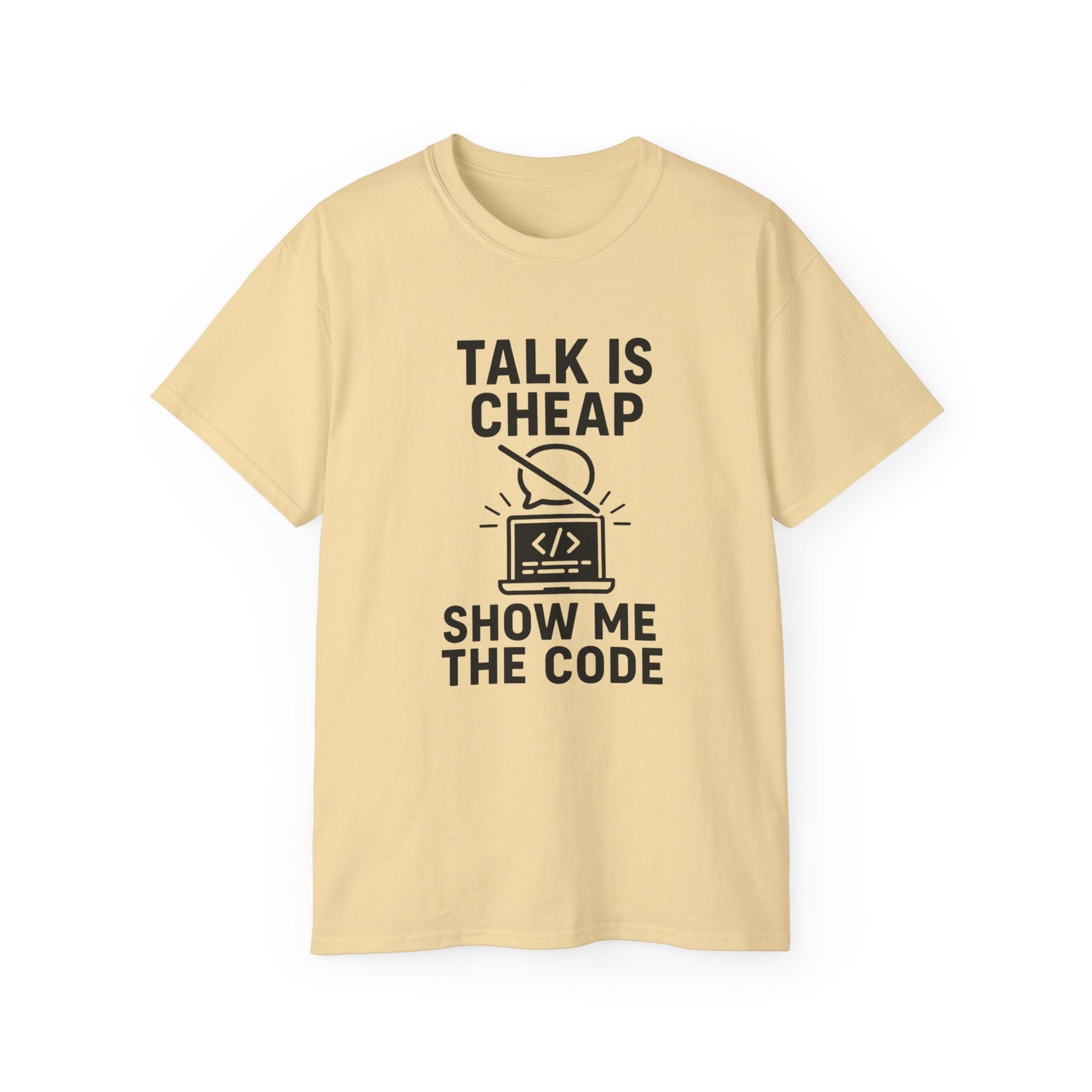 Coding Motivation Tee: Talk is Cheap, Show Me the Code, Programmer Gift, Tech T-Shirt, Geek Fashion, Software Developer Shirt
