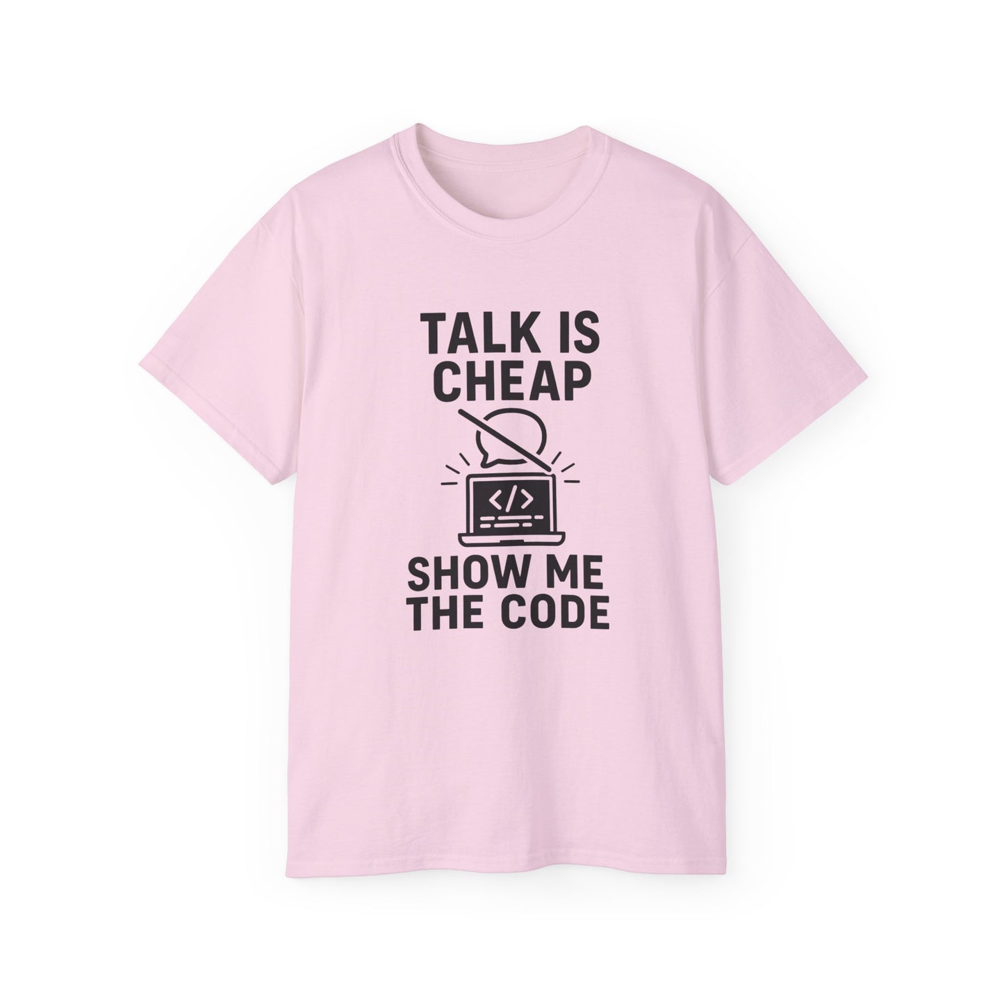 Coding Motivation Tee: Talk is Cheap, Show Me the Code, Programmer Gift, Tech T-Shirt, Geek Fashion, Software Developer Shirt