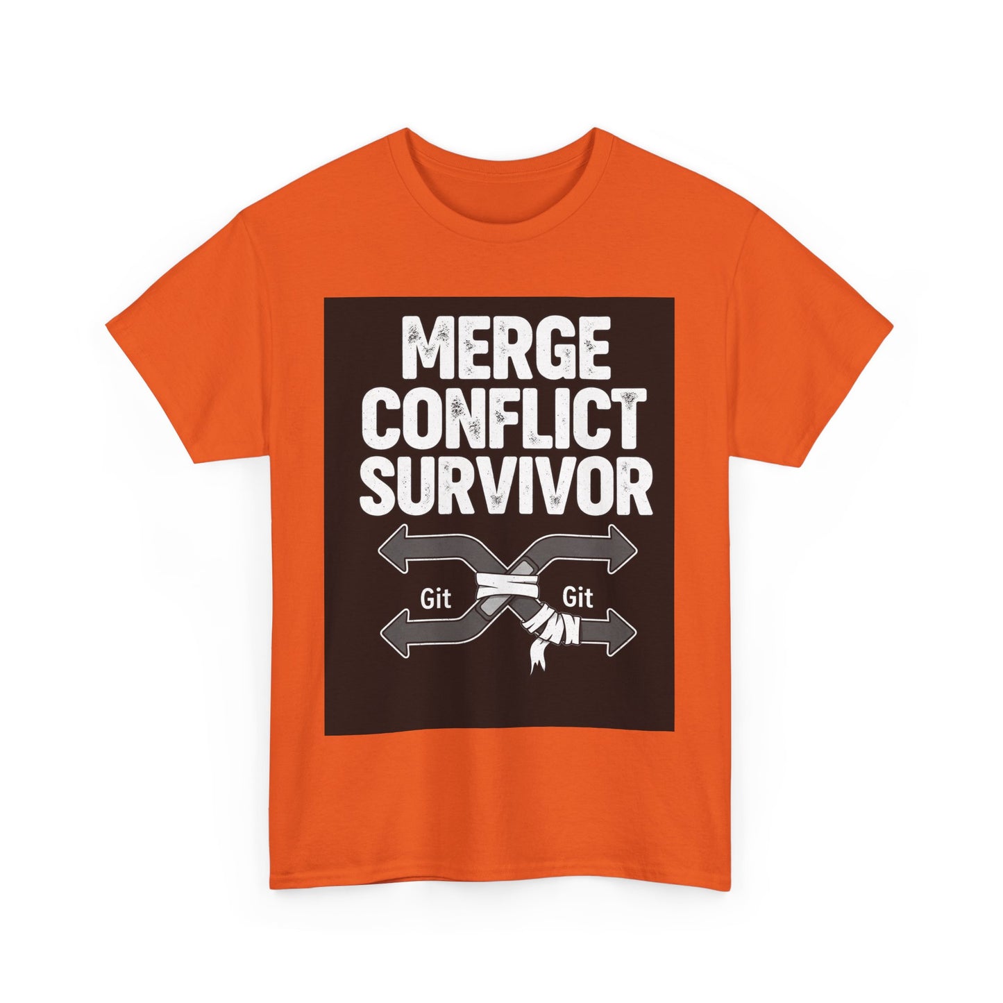 Git Merge Conflict Survivor Tee, Coding humor, Funny Programmer Shirt, Geeky Gift, Coding Humor, IT Professional Apparel, Lightweight Cotton Top