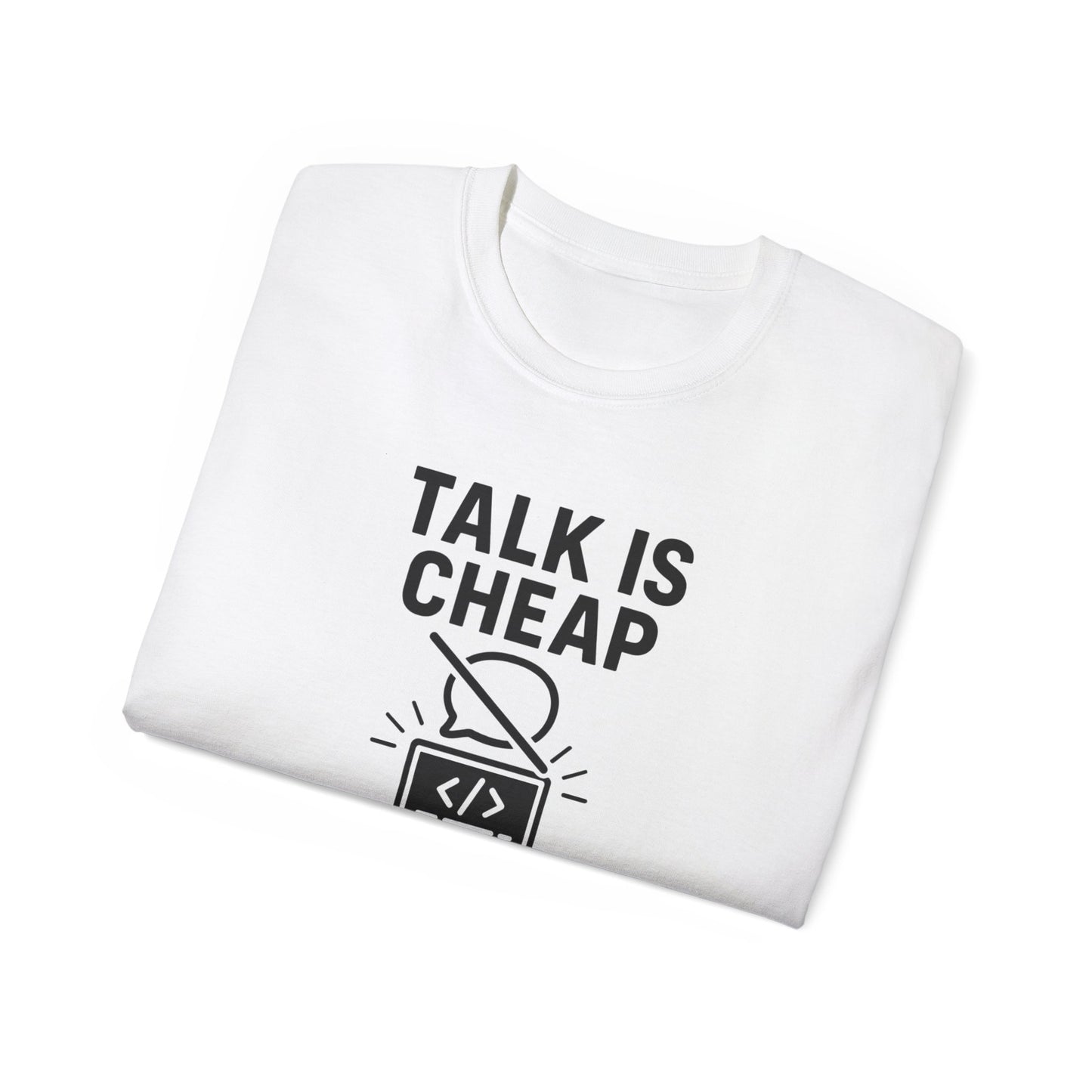 Coding Motivation Tee: Talk is Cheap, Show Me the Code, Programmer Gift, Tech T-Shirt, Geek Fashion, Software Developer Shirt