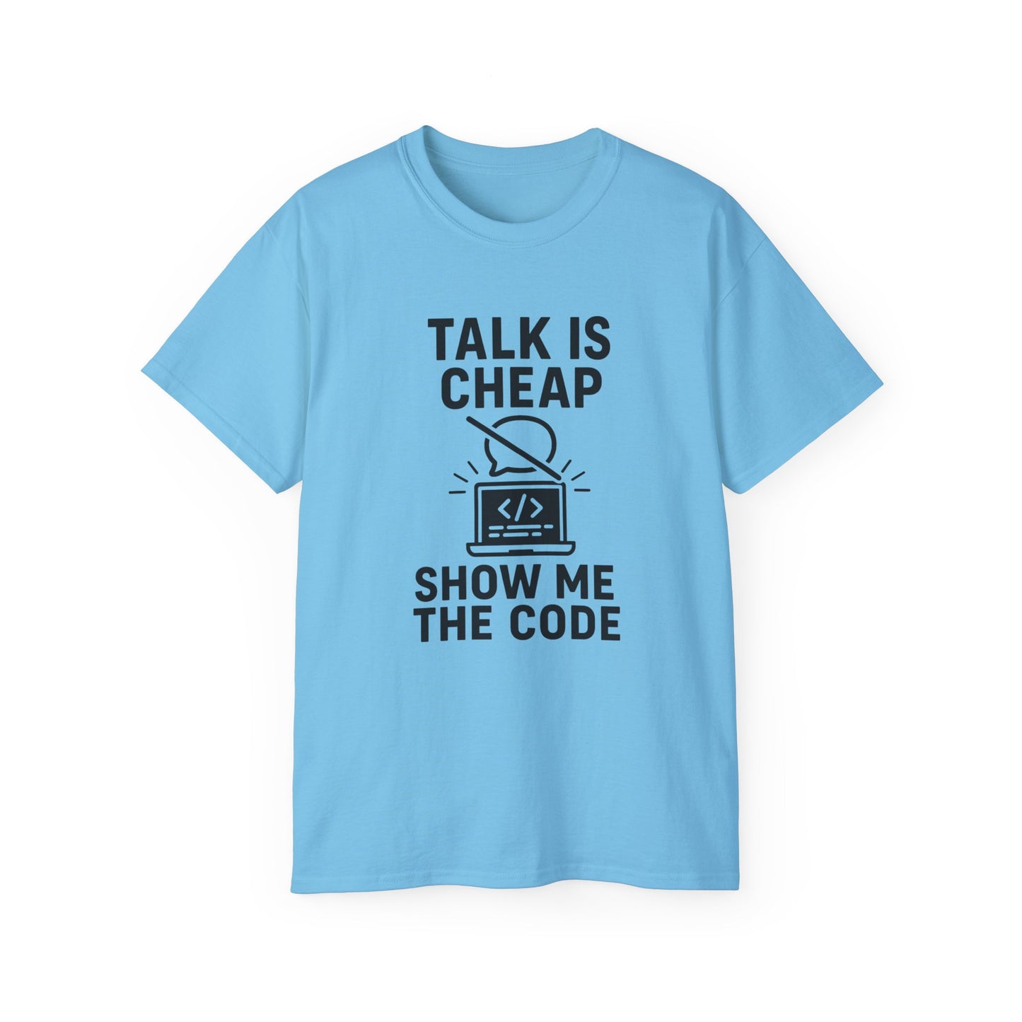 Coding Motivation Tee: Talk is Cheap, Show Me the Code, Programmer Gift, Tech T-Shirt, Geek Fashion, Software Developer Shirt