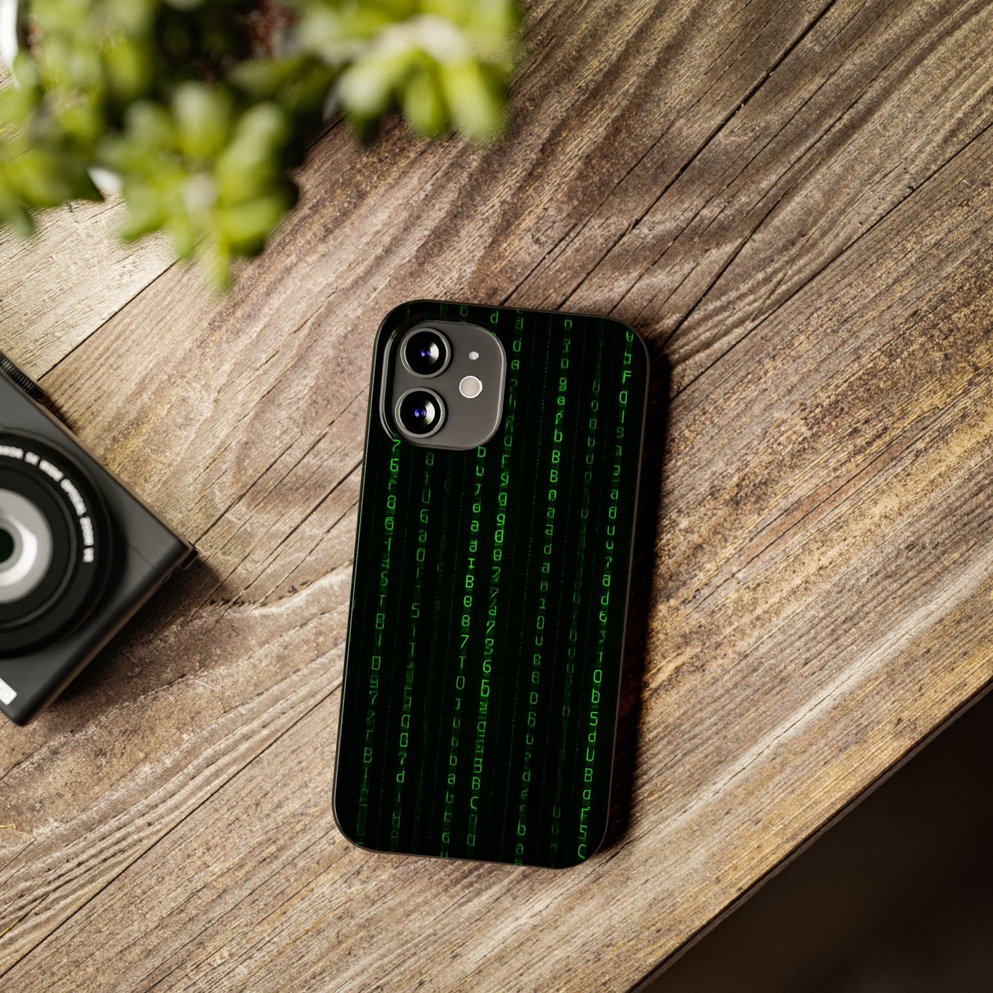 Matrix-Inspired Slim Phone Case, Eco-Friendly Phone Cover, Tech Lover Gift, Minimalist Phone Accessory, Unique Smartphone Case