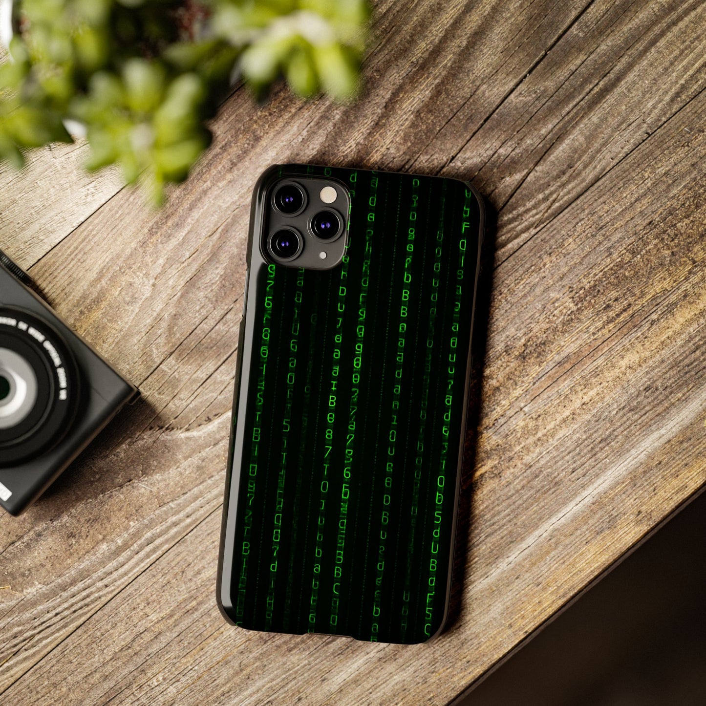 Matrix-Inspired Slim Phone Case, Eco-Friendly Phone Cover, Tech Lover Gift, Minimalist Phone Accessory, Unique Smartphone Case