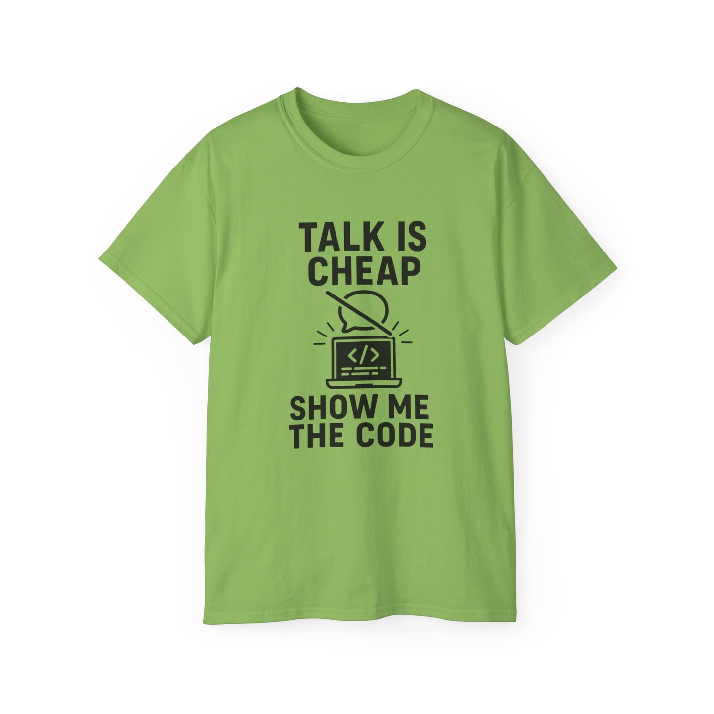 Coding Motivation Tee: Talk is Cheap, Show Me the Code, Programmer Gift, Tech T-Shirt, Geek Fashion, Software Developer Shirt