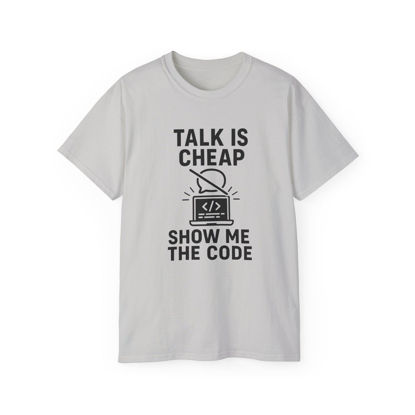 Coding Motivation Tee: Talk is Cheap, Show Me the Code, Programmer Gift, Tech T-Shirt, Geek Fashion, Software Developer Shirt