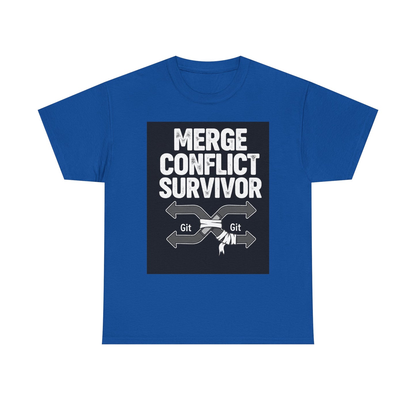 Git Merge Conflict Survivor Tee, Coding humor, Funny Programmer Shirt, Geeky Gift, Coding Humor, IT Professional Apparel, Lightweight Cotton Top