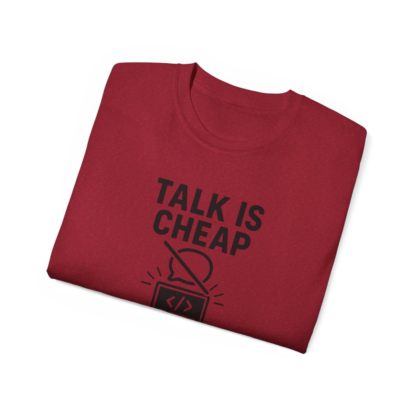 Coding Motivation Tee: Talk is Cheap, Show Me the Code, Programmer Gift, Tech T-Shirt, Geek Fashion, Software Developer Shirt