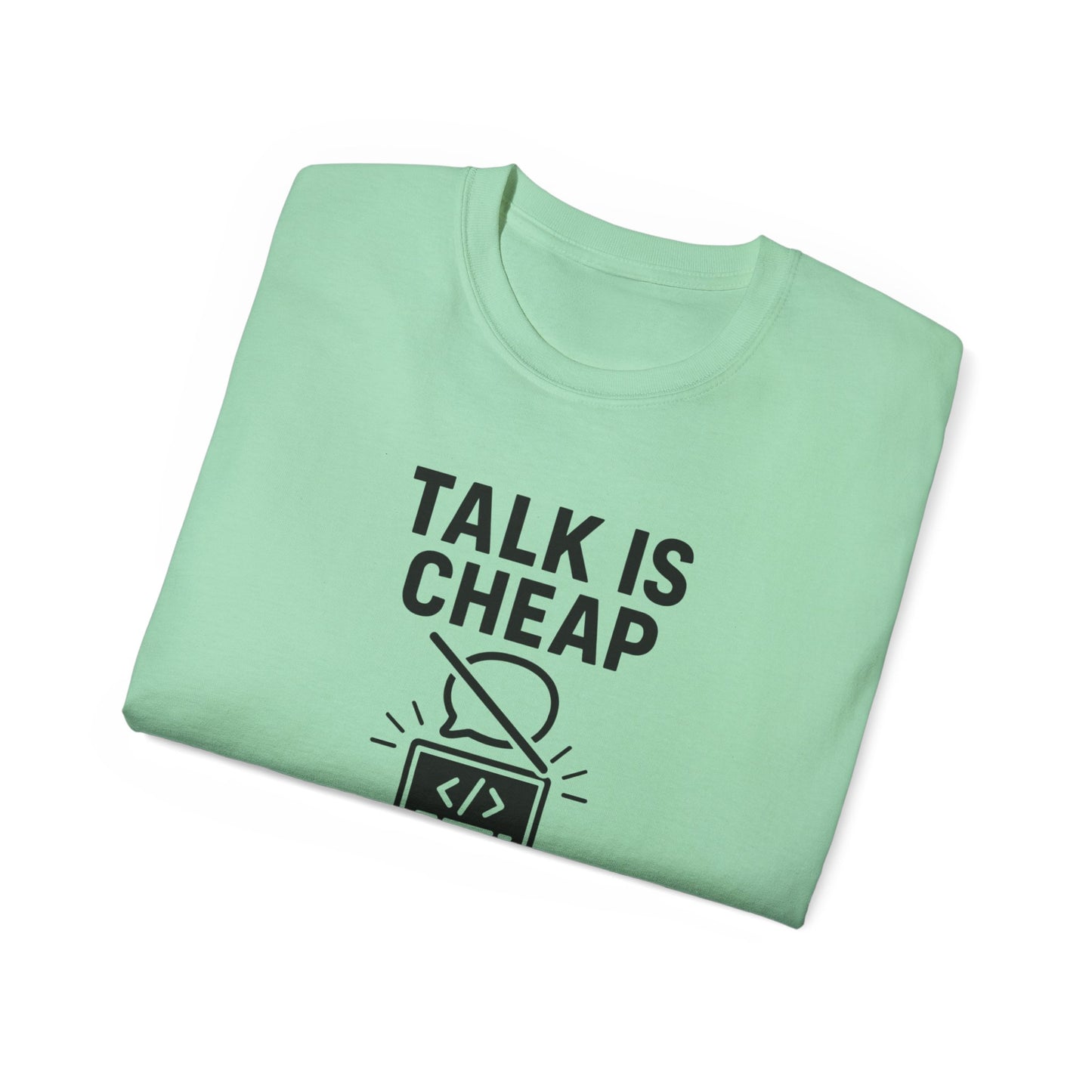 Coding Motivation Tee: Talk is Cheap, Show Me the Code, Programmer Gift, Tech T-Shirt, Geek Fashion, Software Developer Shirt