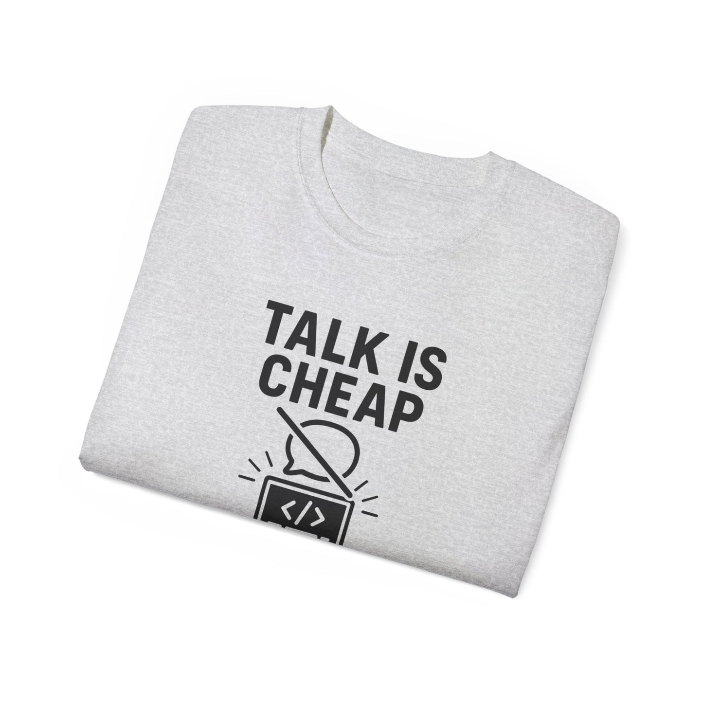 Coding Motivation Tee: Talk is Cheap, Show Me the Code, Programmer Gift, Tech T-Shirt, Geek Fashion, Software Developer Shirt