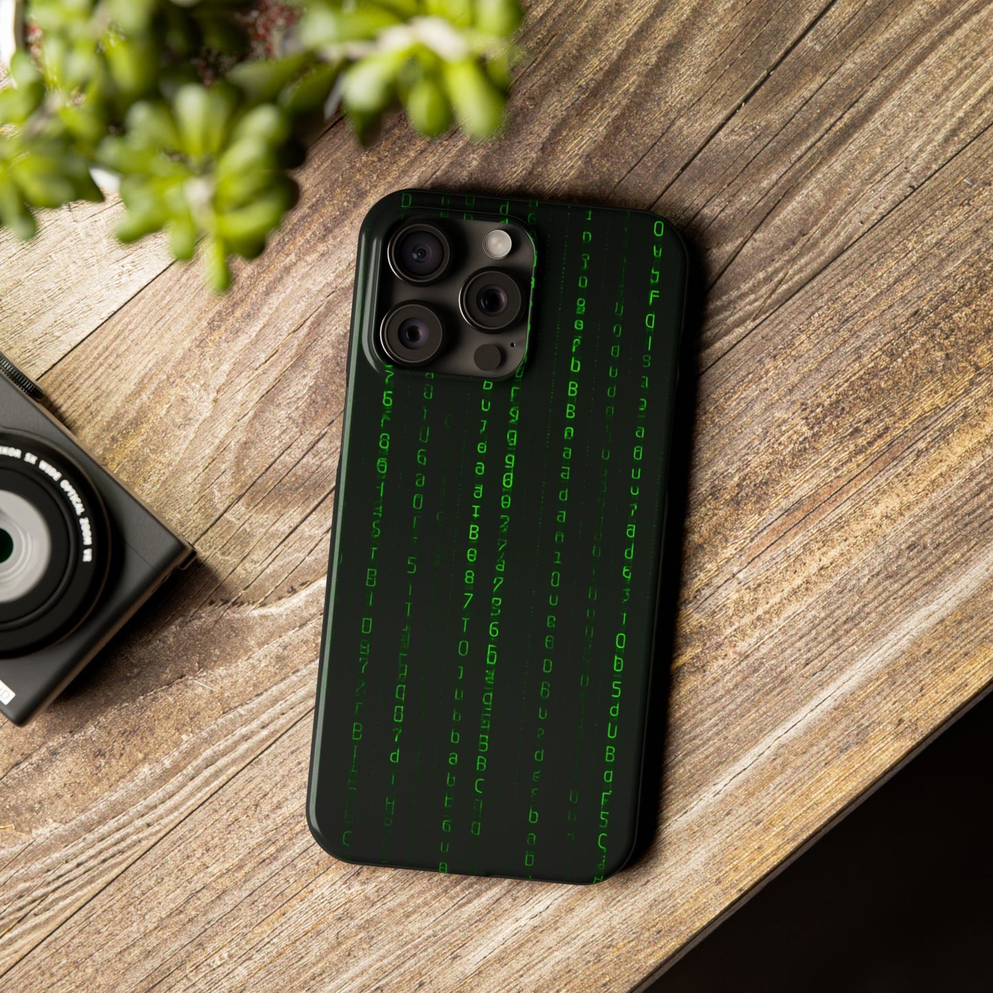 Matrix-Inspired Slim Phone Case, Eco-Friendly Phone Cover, Tech Lover Gift, Minimalist Phone Accessory, Unique Smartphone Case
