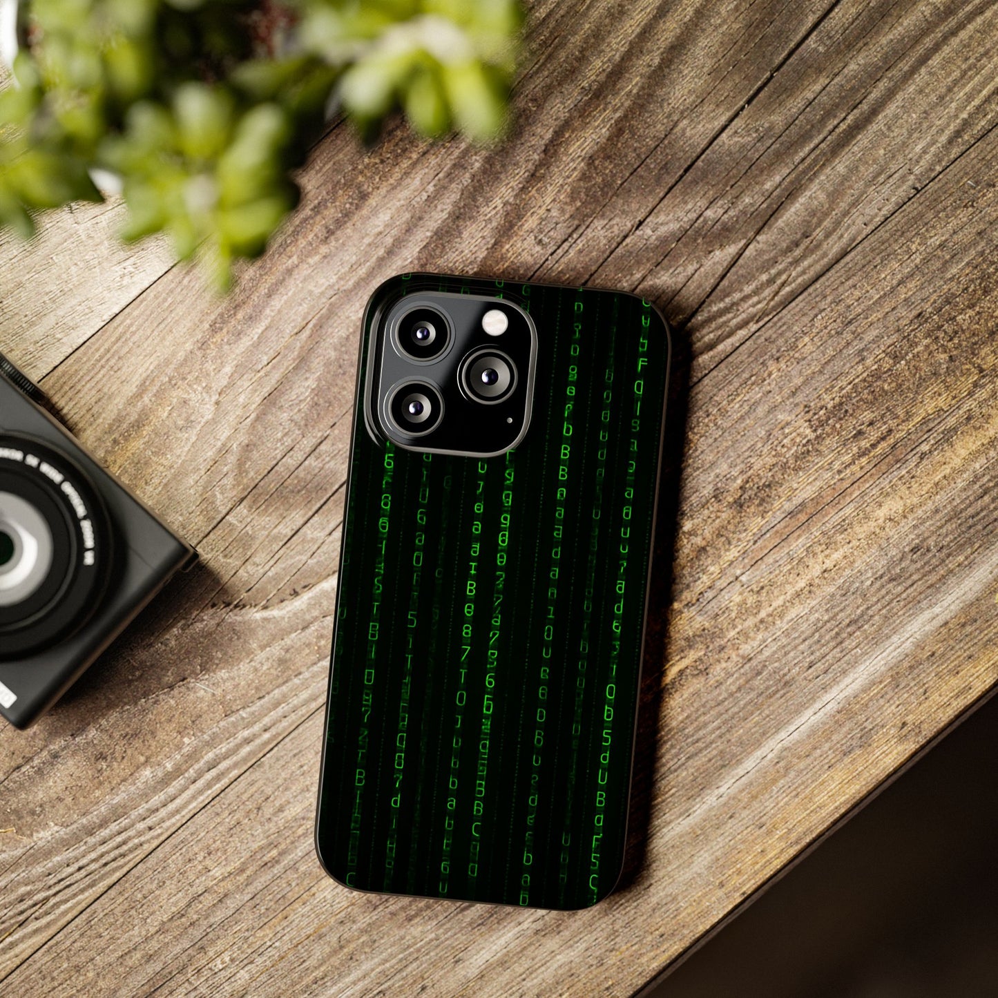 Matrix-Inspired Slim Phone Case, Eco-Friendly Phone Cover, Tech Lover Gift, Minimalist Phone Accessory, Unique Smartphone Case
