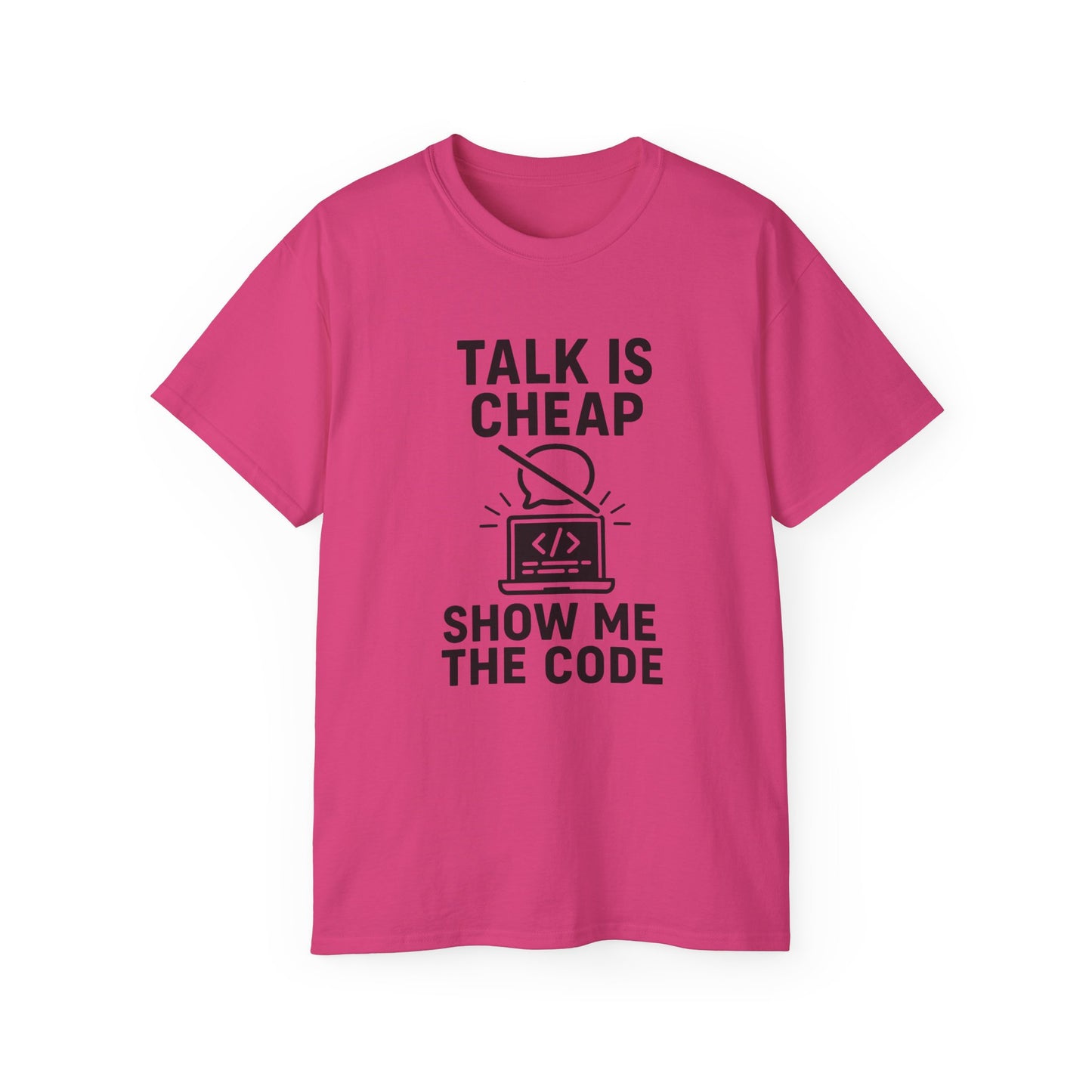 Coding Motivation Tee: Talk is Cheap, Show Me the Code, Programmer Gift, Tech T-Shirt, Geek Fashion, Software Developer Shirt
