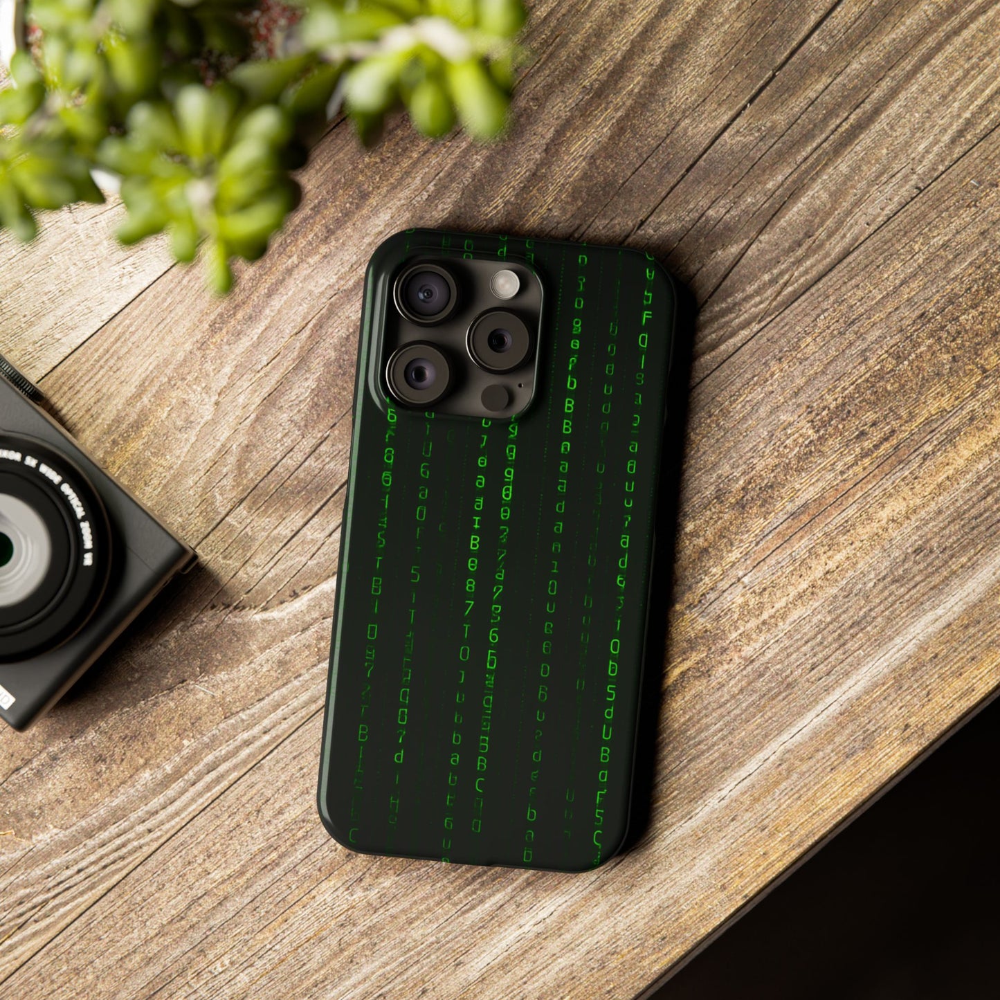 Matrix-Inspired Slim Phone Case, Eco-Friendly Phone Cover, Tech Lover Gift, Minimalist Phone Accessory, Unique Smartphone Case
