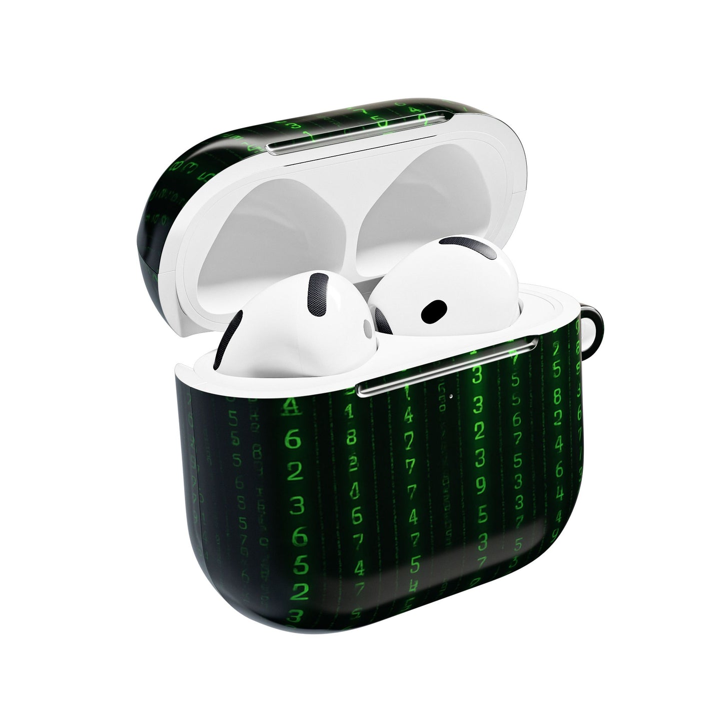 Matrix-Inspired AirPod Case, Green Code AirPods Cover, Geeky Tech Accessory, Unique Gift for Gamers, Protect & Personalize