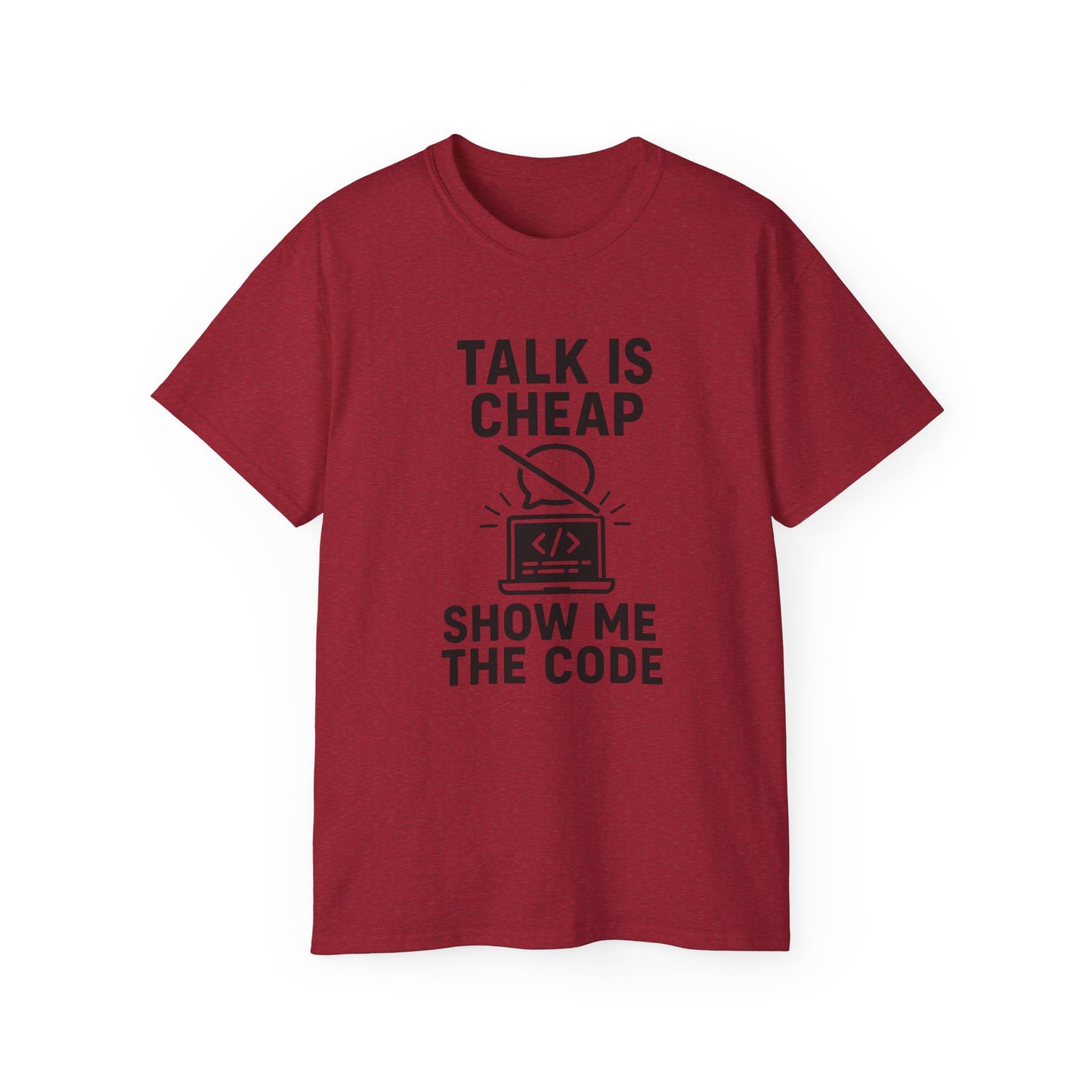 Coding Motivation Tee: Talk is Cheap, Show Me the Code, Programmer Gift, Tech T-Shirt, Geek Fashion, Software Developer Shirt