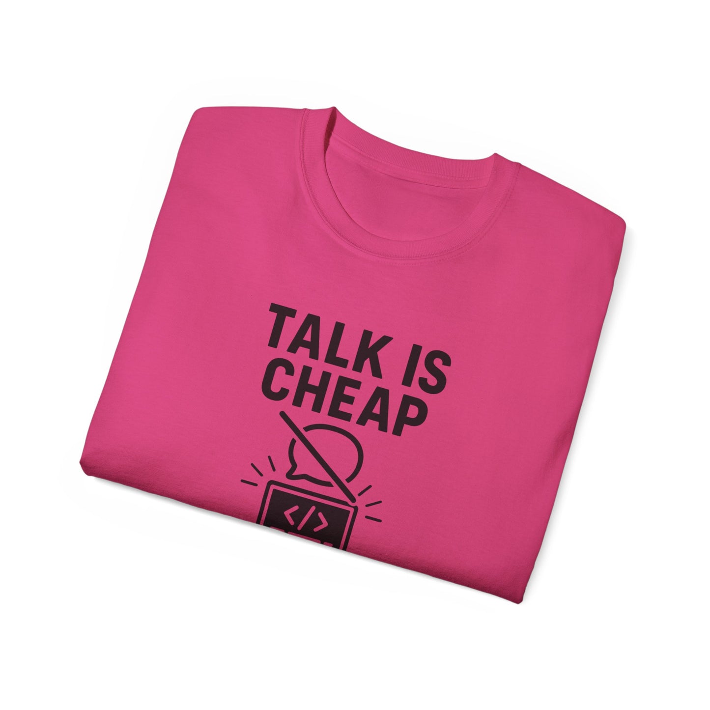 Coding Motivation Tee: Talk is Cheap, Show Me the Code, Programmer Gift, Tech T-Shirt, Geek Fashion, Software Developer Shirt
