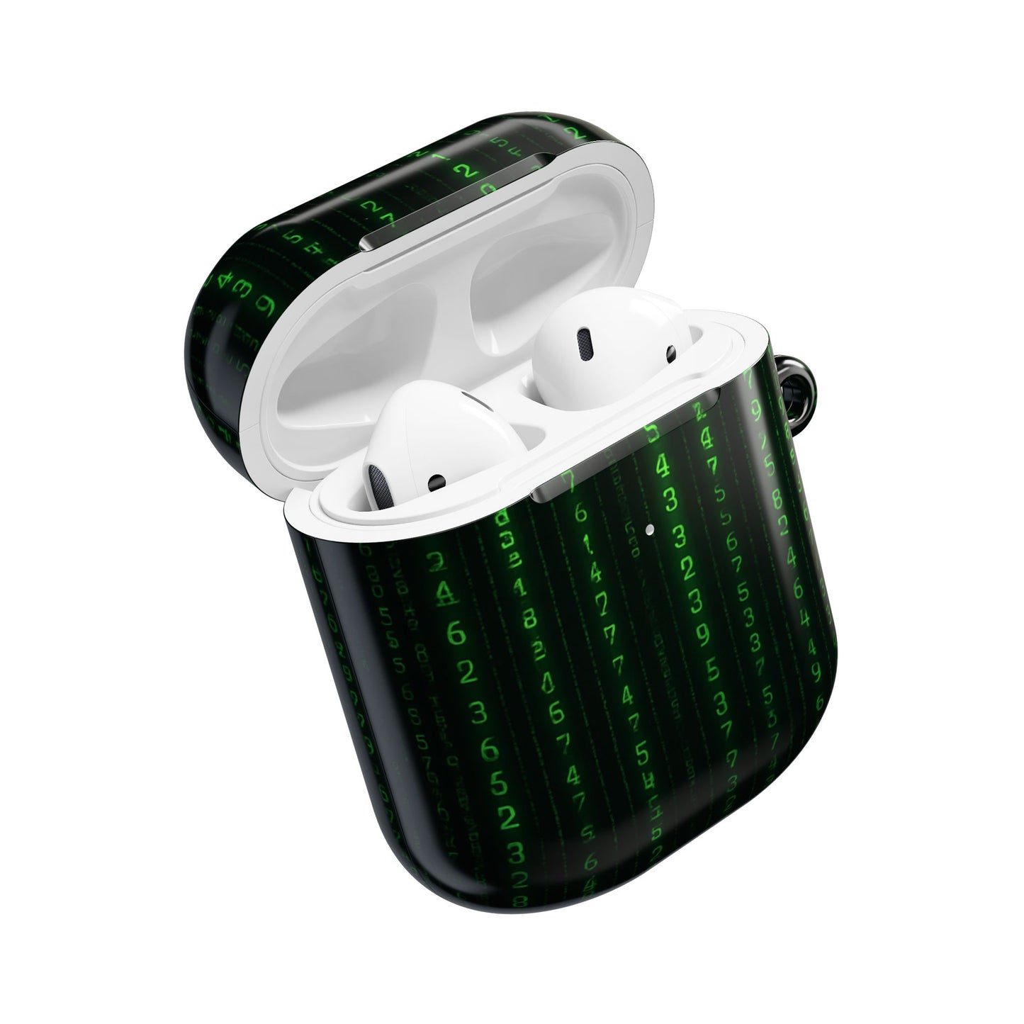 Matrix-Inspired AirPod Case, Green Code AirPods Cover, Geeky Tech Accessory, Unique Gift for Gamers, Protect & Personalize