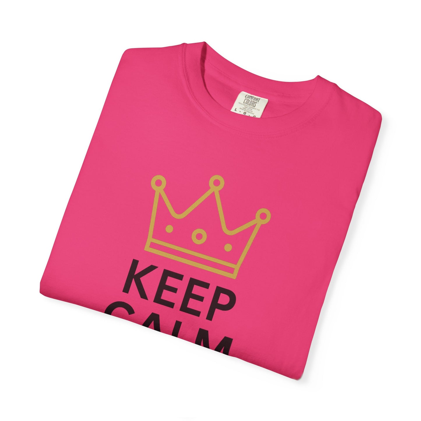 Unisex Garment-Dyed T-Shirt with Fun Quote, Funny Shirt, Gift for Reviewers, Casual Style, Keep Calm Shirt, 5 Star Rating Tee