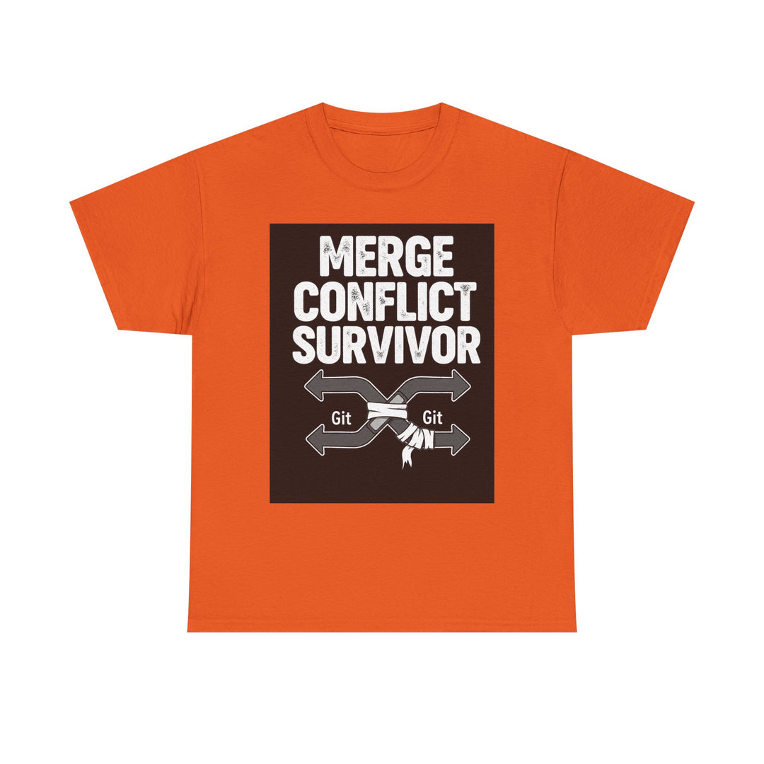 Git Merge Conflict Survivor Tee – Unisex
