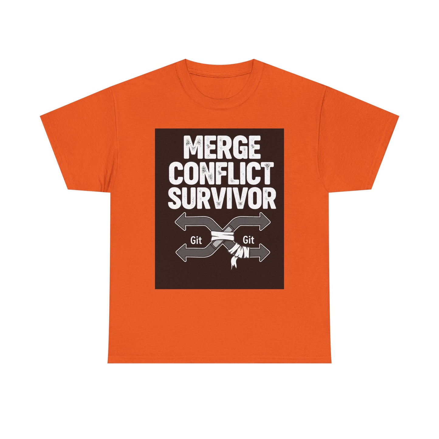 Git Merge Conflict Survivor Tee, Coding humor, Funny Programmer Shirt, Geeky Gift, Coding Humor, IT Professional Apparel, Lightweight Cotton Top