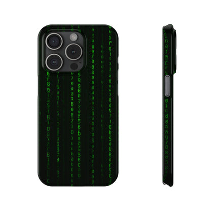 Matrix-Inspired Slim Phone Case, Eco-Friendly Phone Cover, Tech Lover Gift, Minimalist Phone Accessory, Unique Smartphone Case