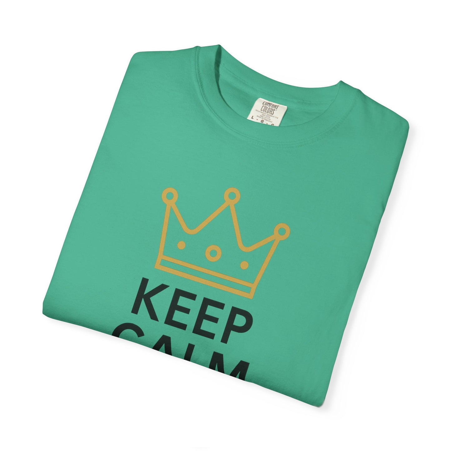 Unisex Garment-Dyed T-Shirt with Fun Quote, Funny Shirt, Gift for Reviewers, Casual Style, Keep Calm Shirt, 5 Star Rating Tee
