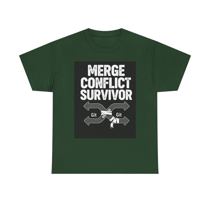 Git Merge Conflict Survivor Tee – Unisex