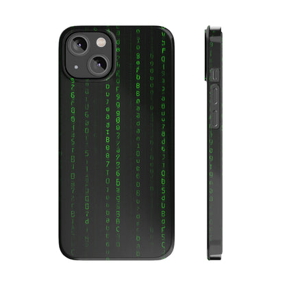 Matrix-Inspired Slim Phone Case, Eco-Friendly Phone Cover, Tech Lover Gift, Minimalist Phone Accessory, Unique Smartphone Case