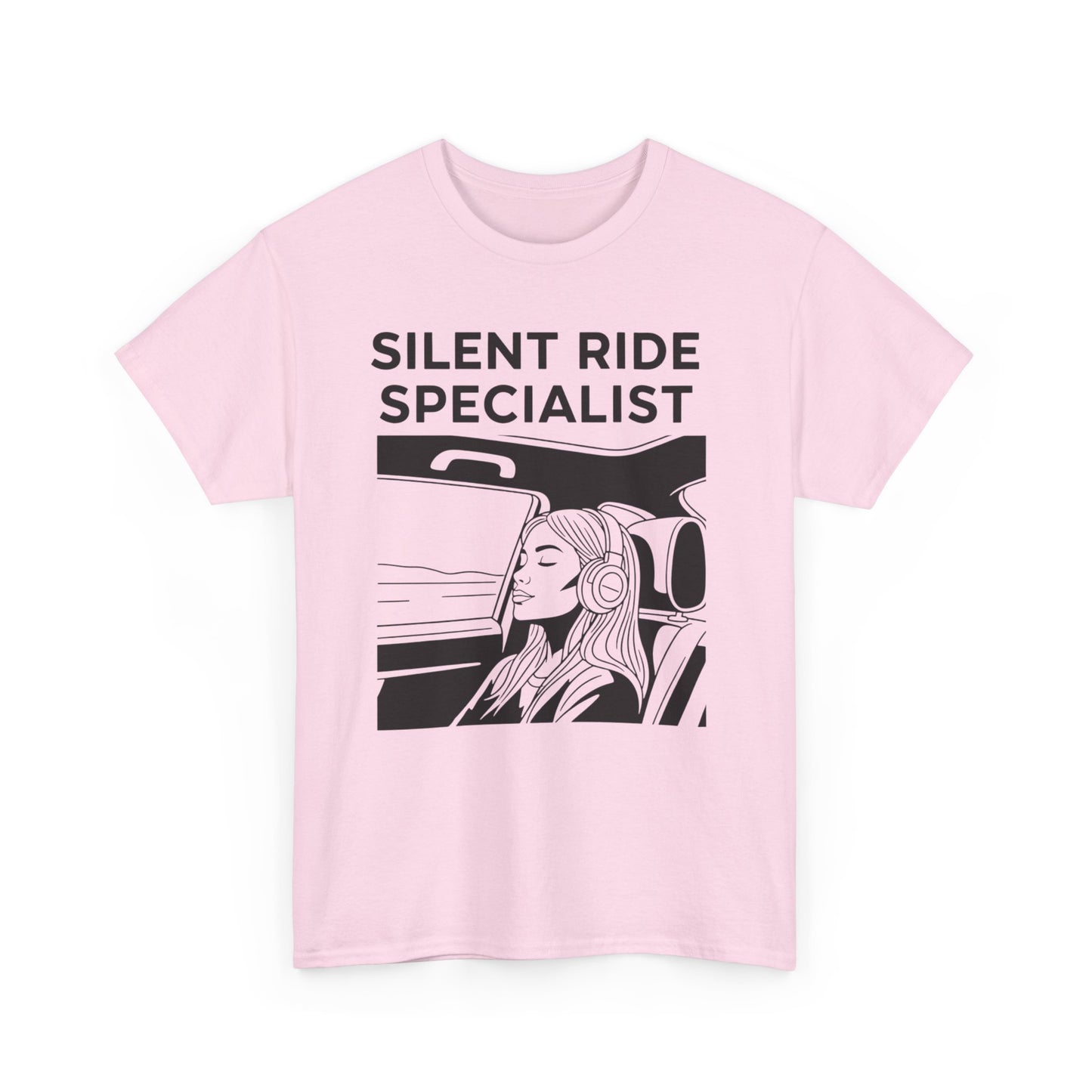 Unisex Heavy Cotton Tee - Silent Ride Specialist, Casual Tee, Gift for Car Lovers, Graphic Shirt, Everyday Wear, Fun T-Shirt