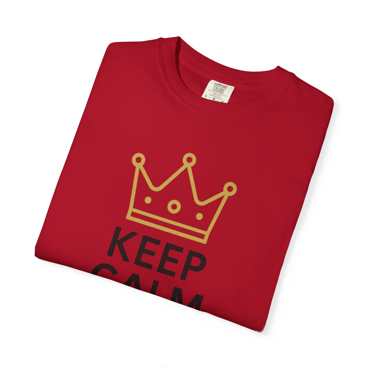 Unisex Garment-Dyed T-Shirt with Fun Quote, Funny Shirt, Gift for Reviewers, Casual Style, Keep Calm Shirt, 5 Star Rating Tee