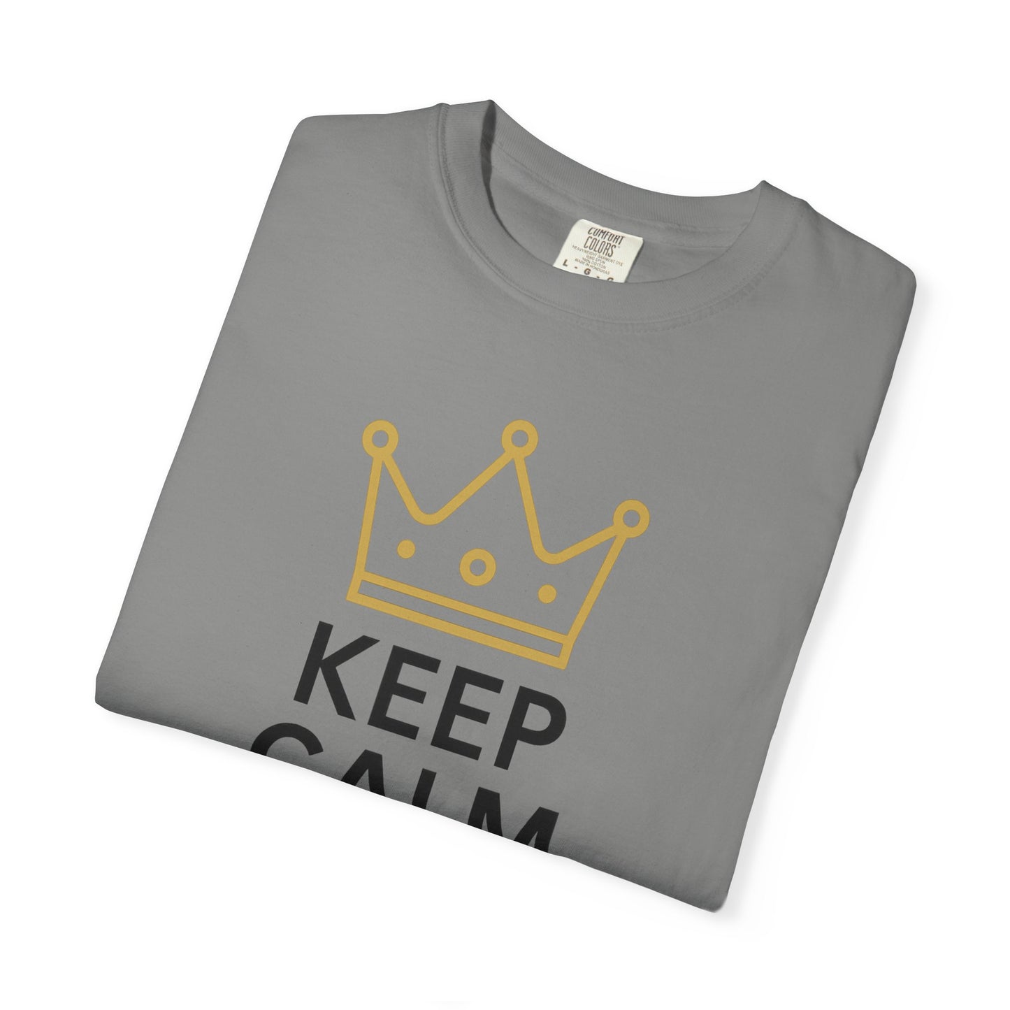 Unisex Garment-Dyed T-Shirt with Fun Quote, Funny Shirt, Gift for Reviewers, Casual Style, Keep Calm Shirt, 5 Star Rating Tee