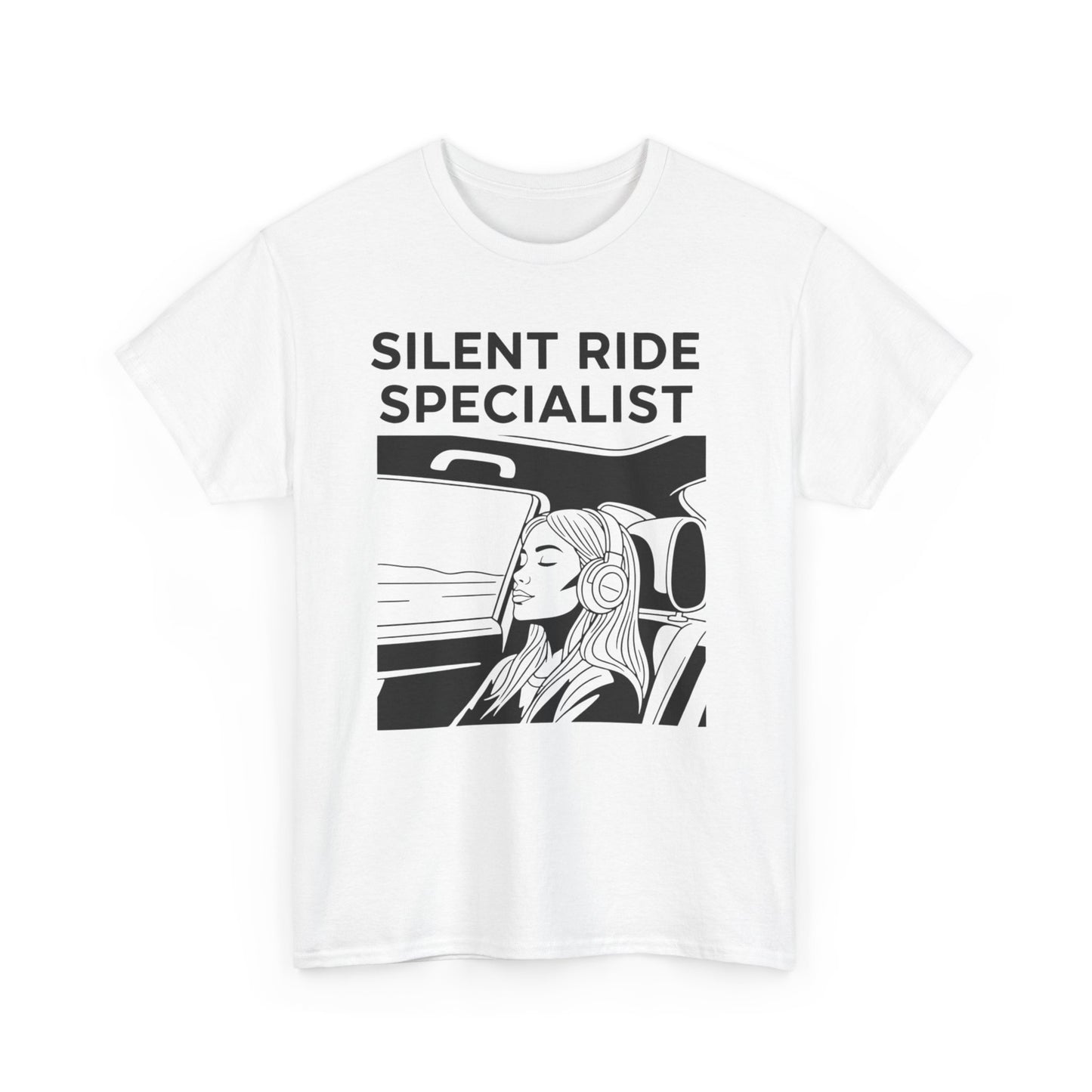 Unisex Heavy Cotton Tee - Silent Ride Specialist, Casual Tee, Gift for Car Lovers, Graphic Shirt, Everyday Wear, Fun T-Shirt