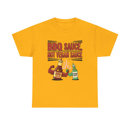 BBQ Sauce Unisex Cotton Tee, Funny Graphic T-Shirt, Gift for Grill Lovers, Summer BBQ Shirt, Cooking Humor Apparel