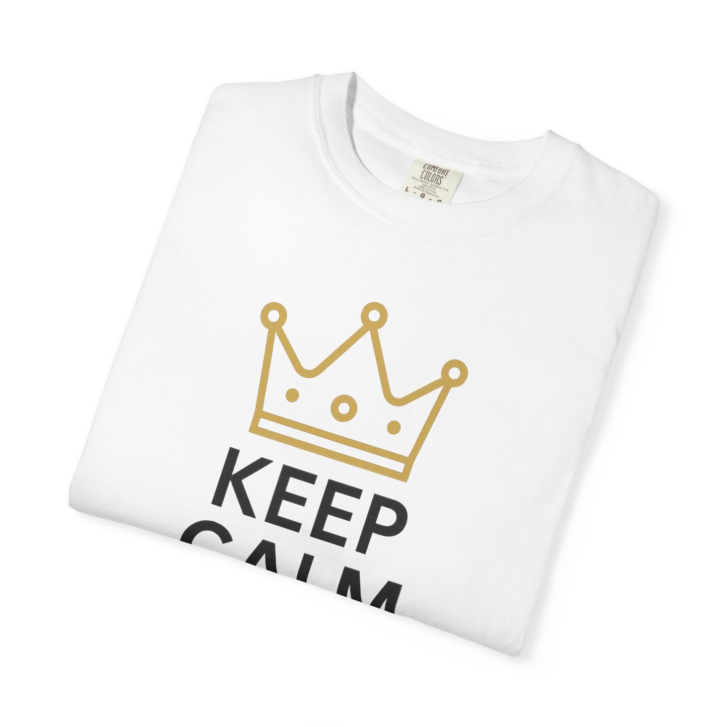 Unisex Garment-Dyed T-Shirt with Fun Quote, Funny Shirt, Gift for Reviewers, Casual Style, Keep Calm Shirt, 5 Star Rating Tee