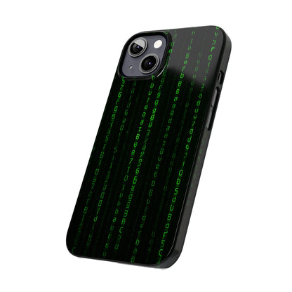 Matrix-Inspired Slim Phone Case, Eco-Friendly Phone Cover, Tech Lover Gift, Minimalist Phone Accessory, Unique Smartphone Case