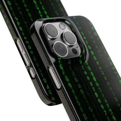 Matrix-Inspired Slim Phone Case, Eco-Friendly Phone Cover, Tech Lover Gift, Minimalist Phone Accessory, Unique Smartphone Case