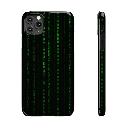Matrix-Inspired Slim Phone Case, Eco-Friendly Phone Cover, Tech Lover Gift, Minimalist Phone Accessory, Unique Smartphone Case