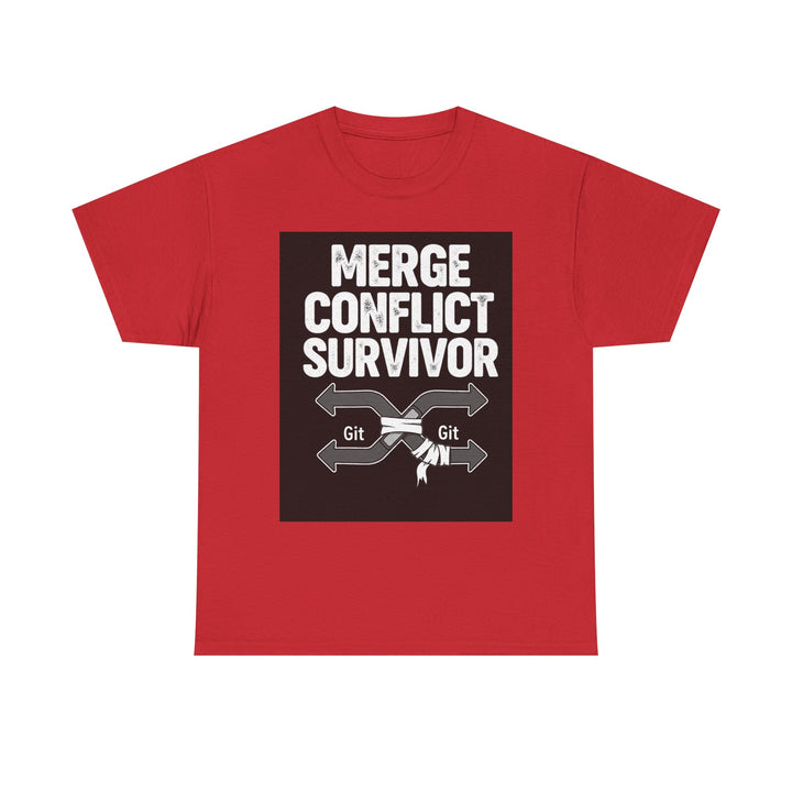 Git Merge Conflict Survivor Tee – Unisex